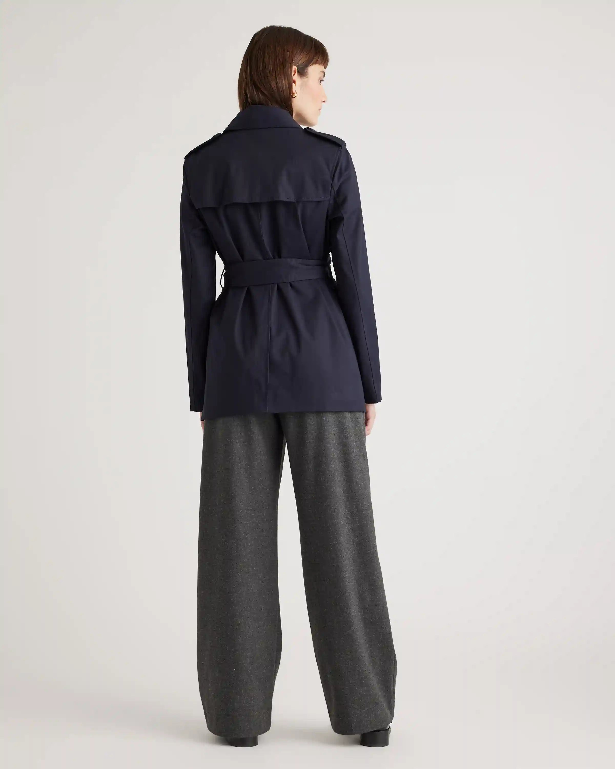 Comfort Stretch Short Trench Coat