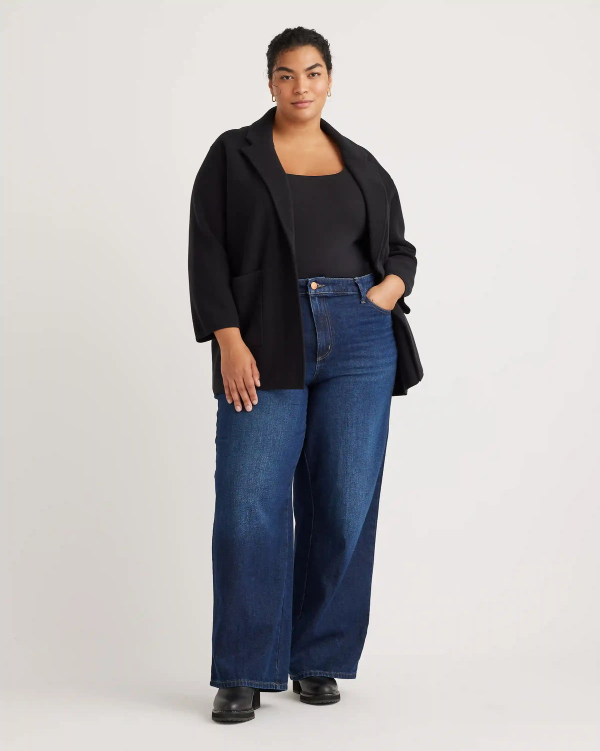 100% Organic Cotton Knit Blazer
