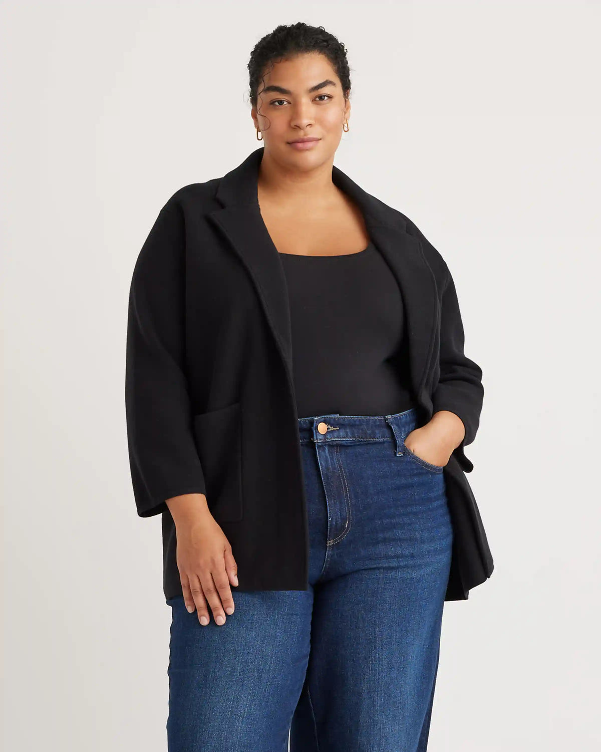 100% Organic Cotton Knit Blazer
