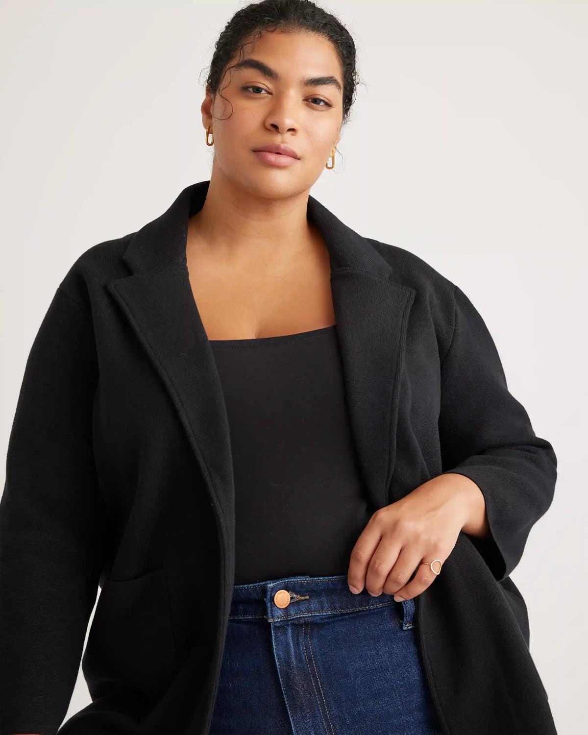100% Organic Cotton Knit Blazer