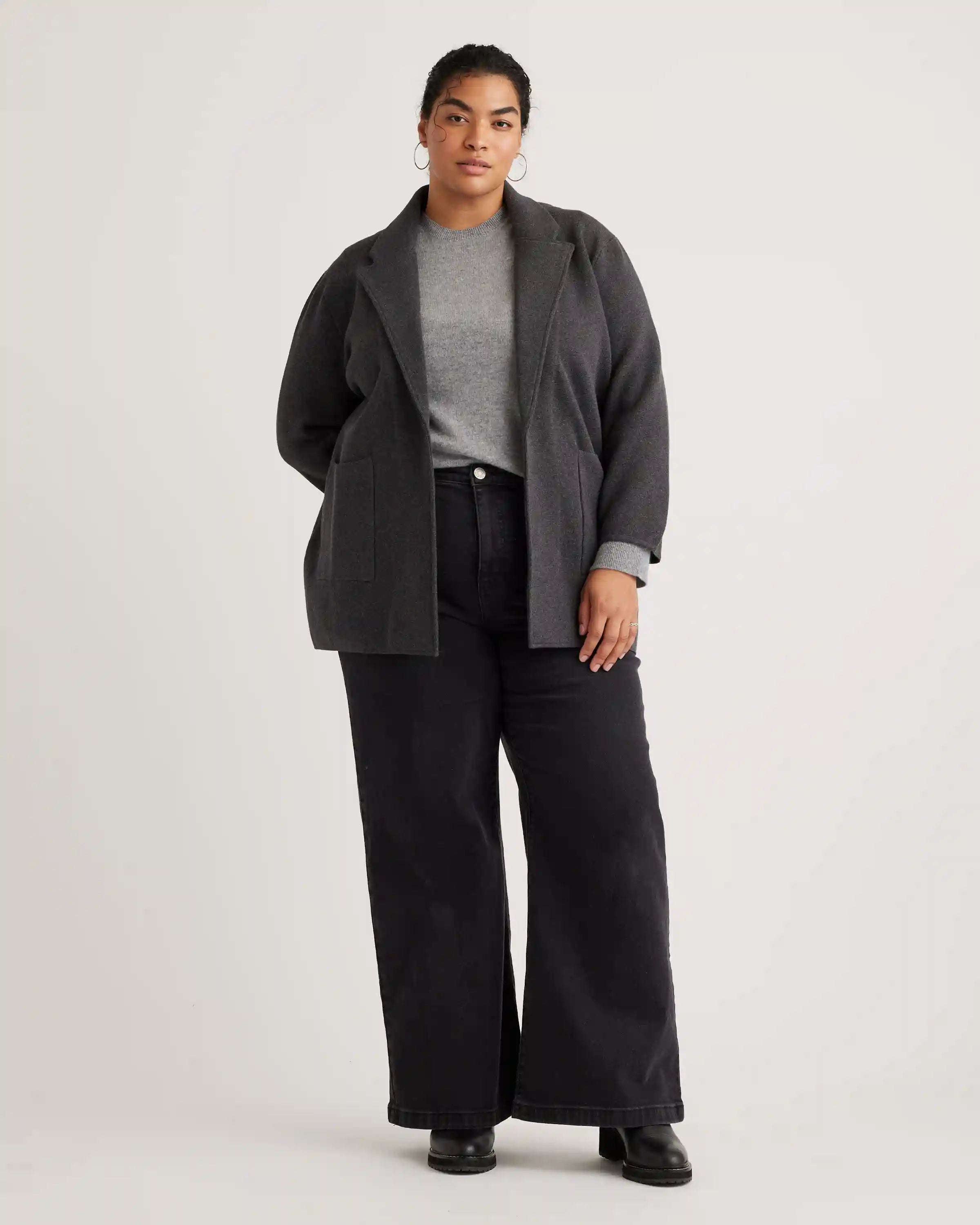 100% Organic Cotton Knit Blazer