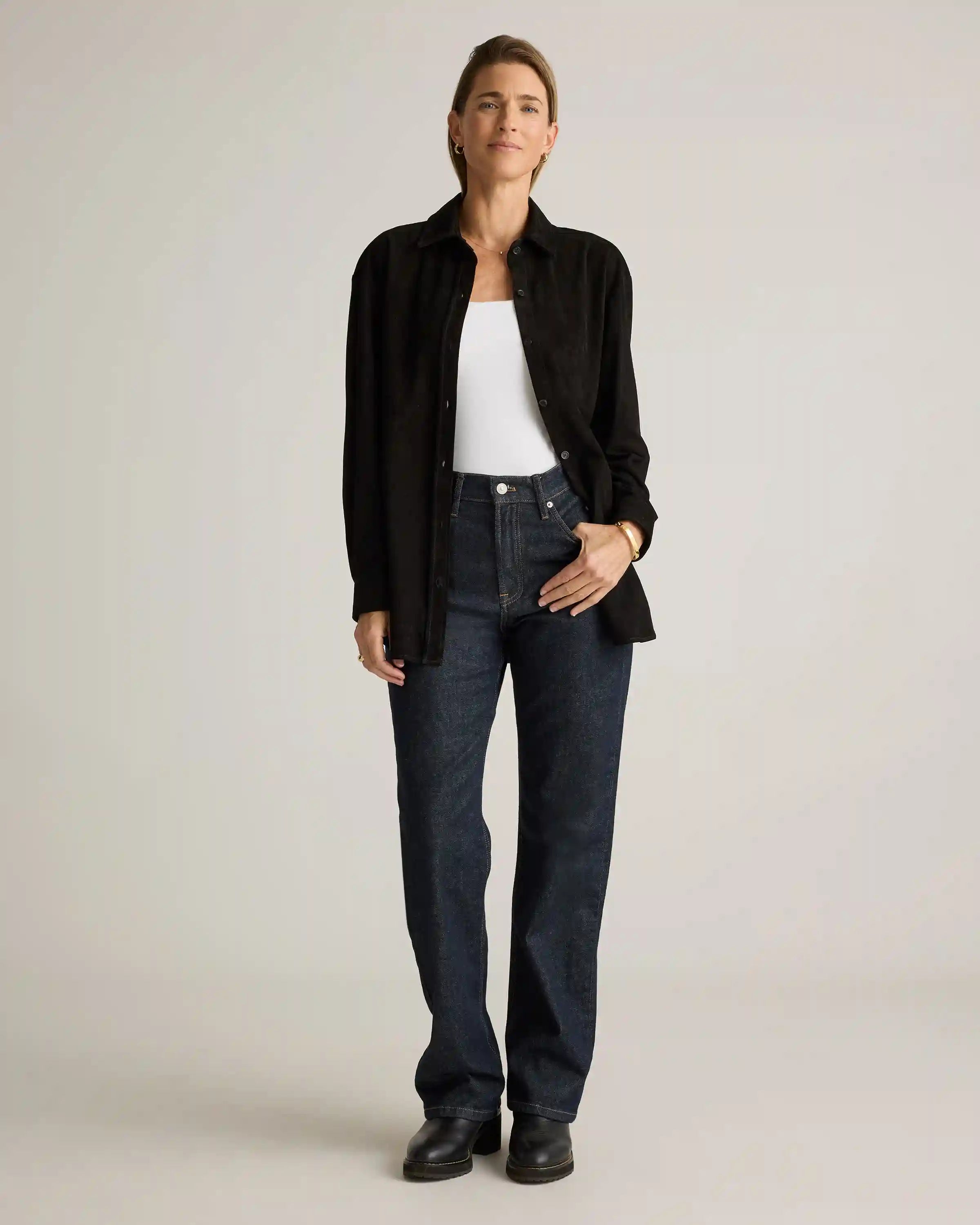 100% Suede Overshirt