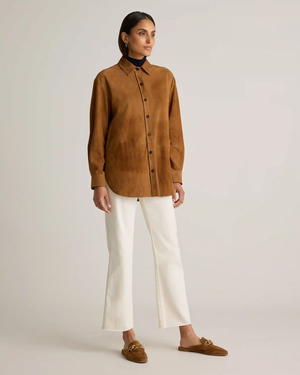 100% Suede Overshirt