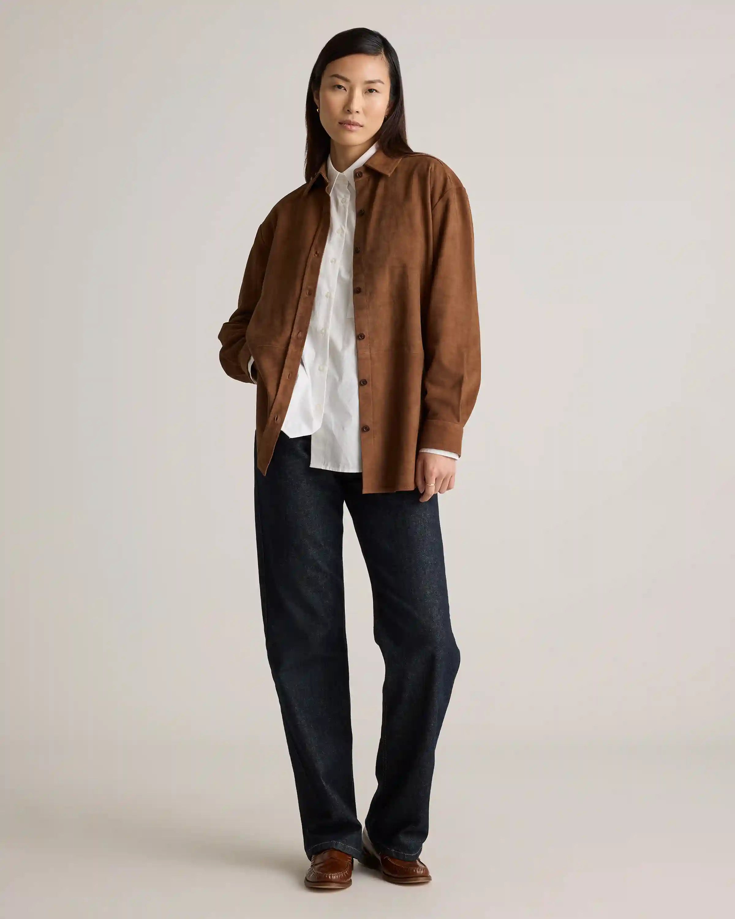 100% Suede Overshirt