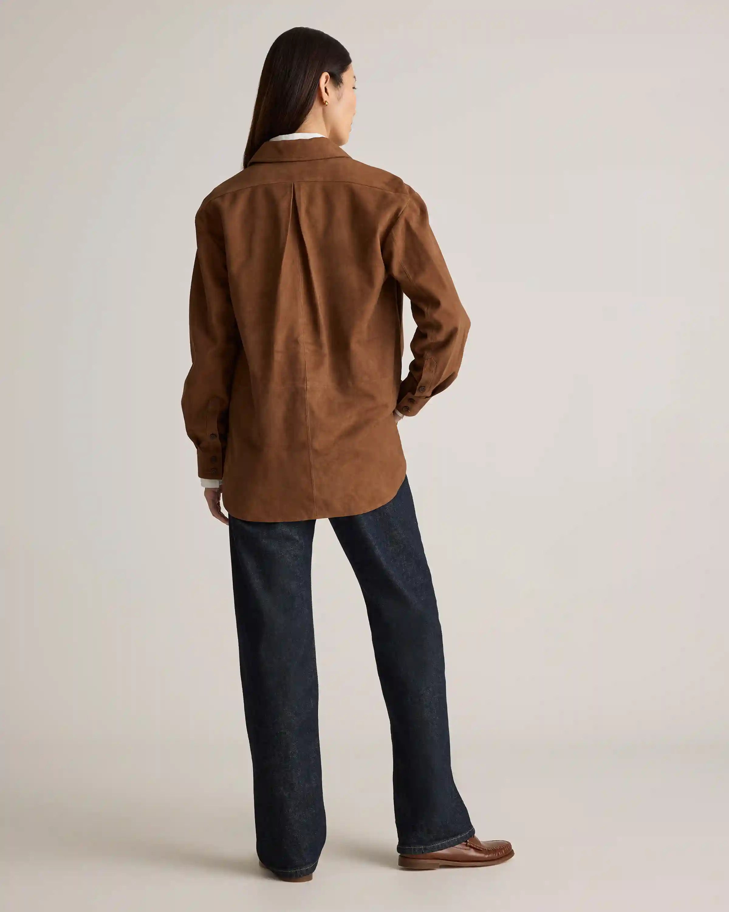 100% Suede Overshirt
