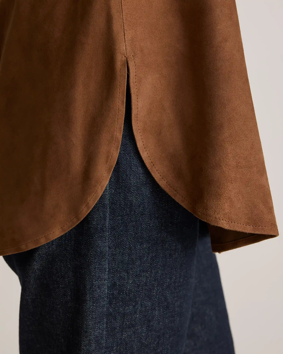 100% Suede Overshirt