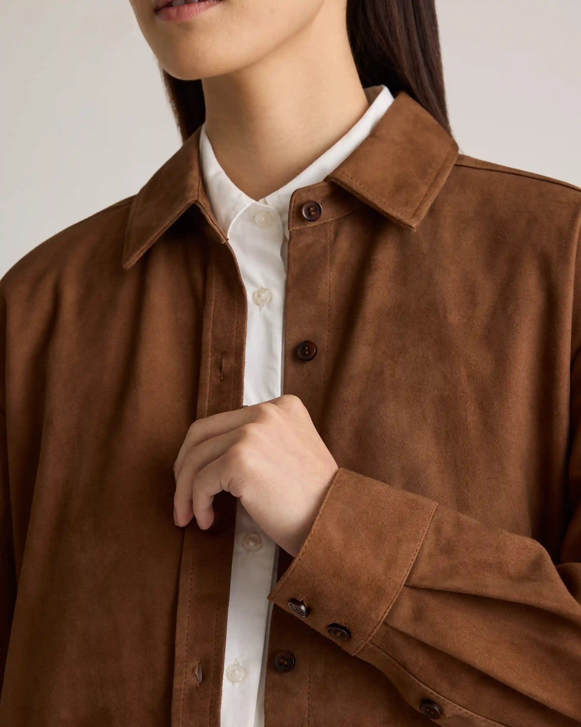 100% Suede Overshirt