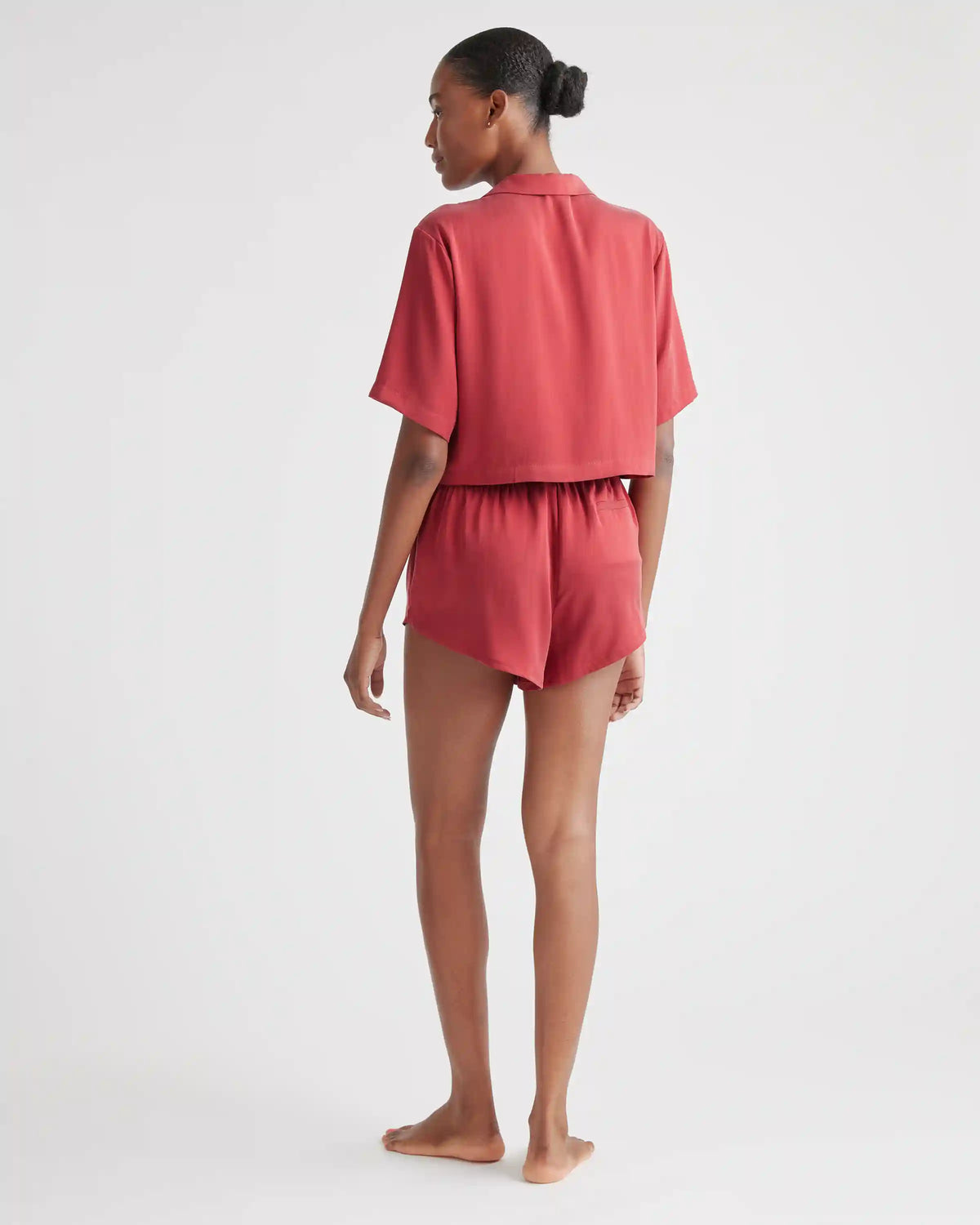 100% Washable Silk Pajama Button Up Top