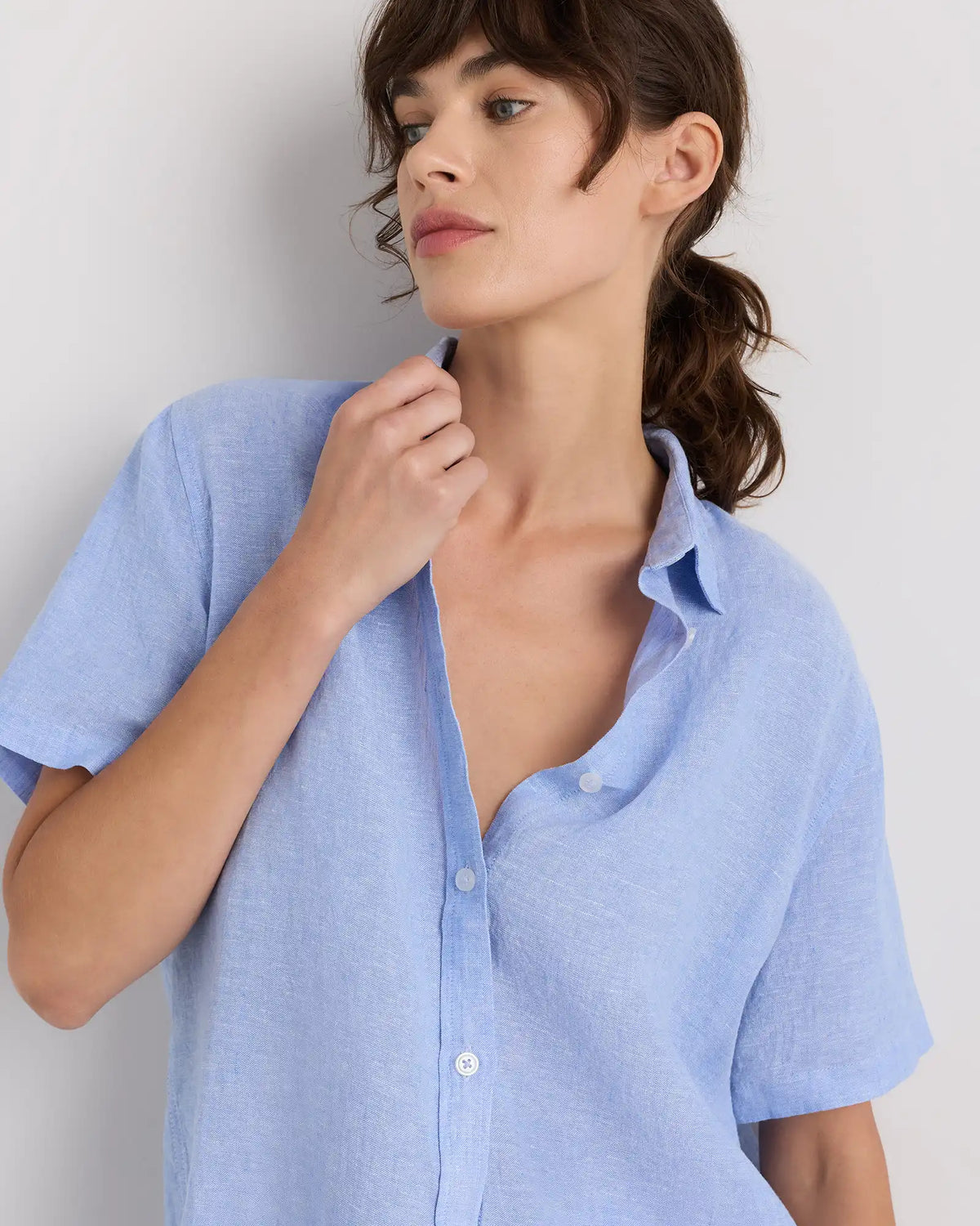 100% European Linen Shorts Pajama Set