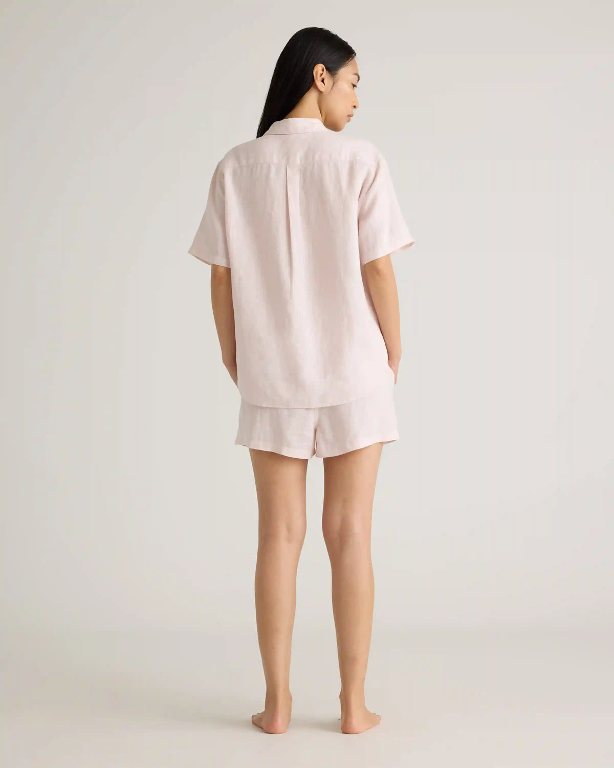 100% European Linen Shorts Pajama Set