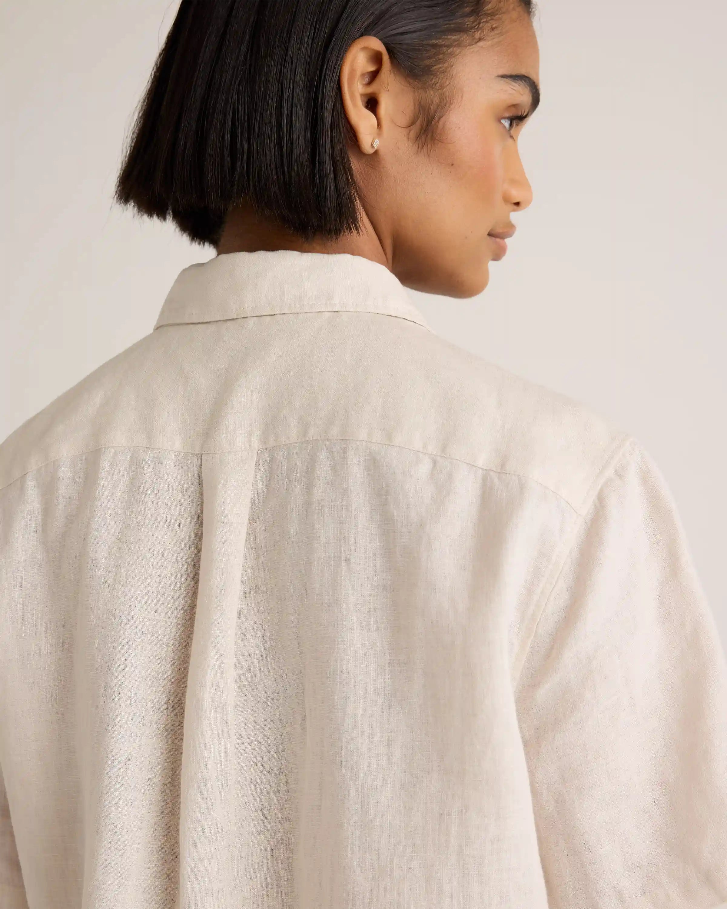 100% European Linen Shorts Pajama Set