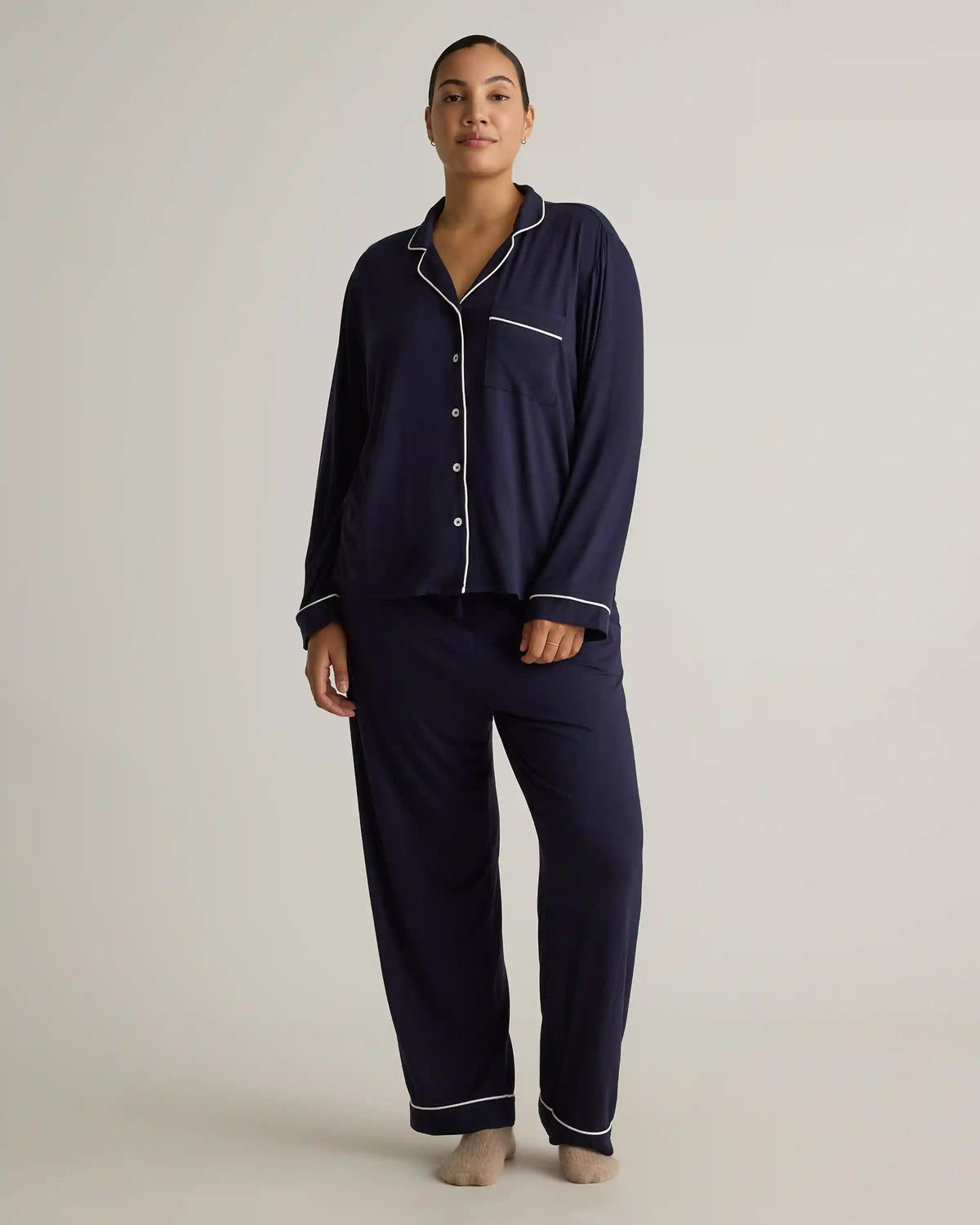 Bamboo Jersey Long Sleeve Pajama Set