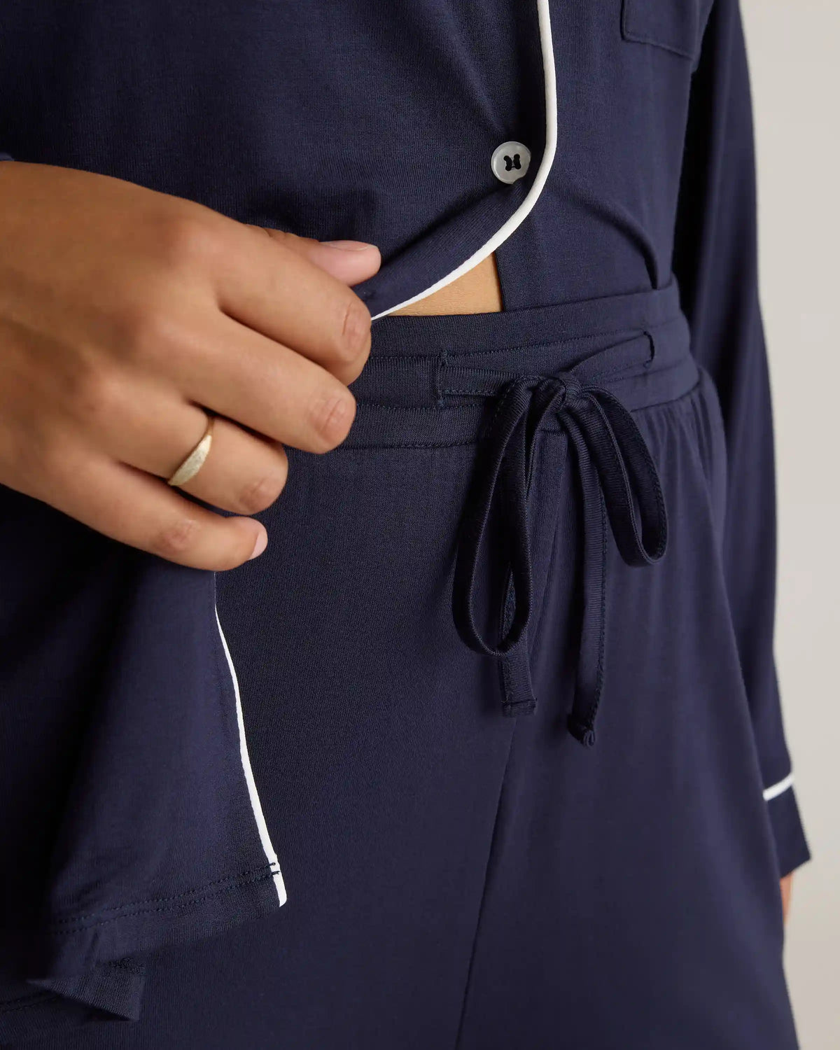 Bamboo Jersey Long Sleeve Pajama Set