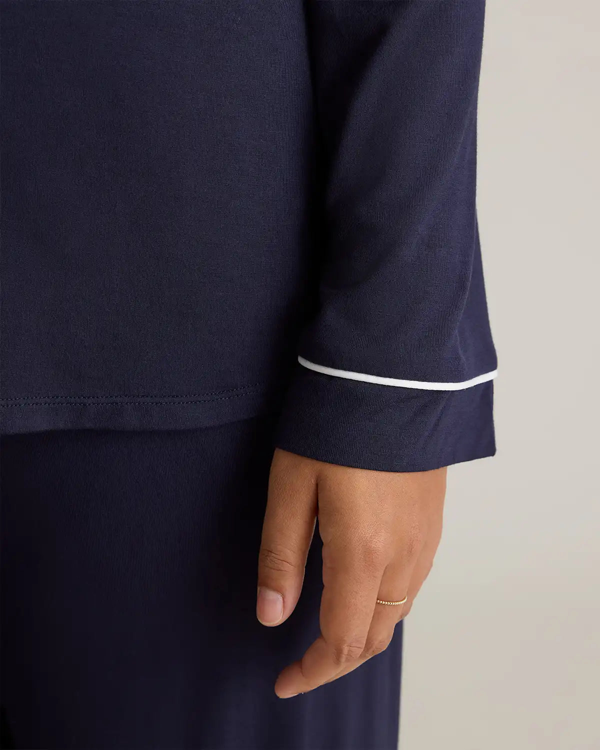 Bamboo Jersey Long Sleeve Pajama Set