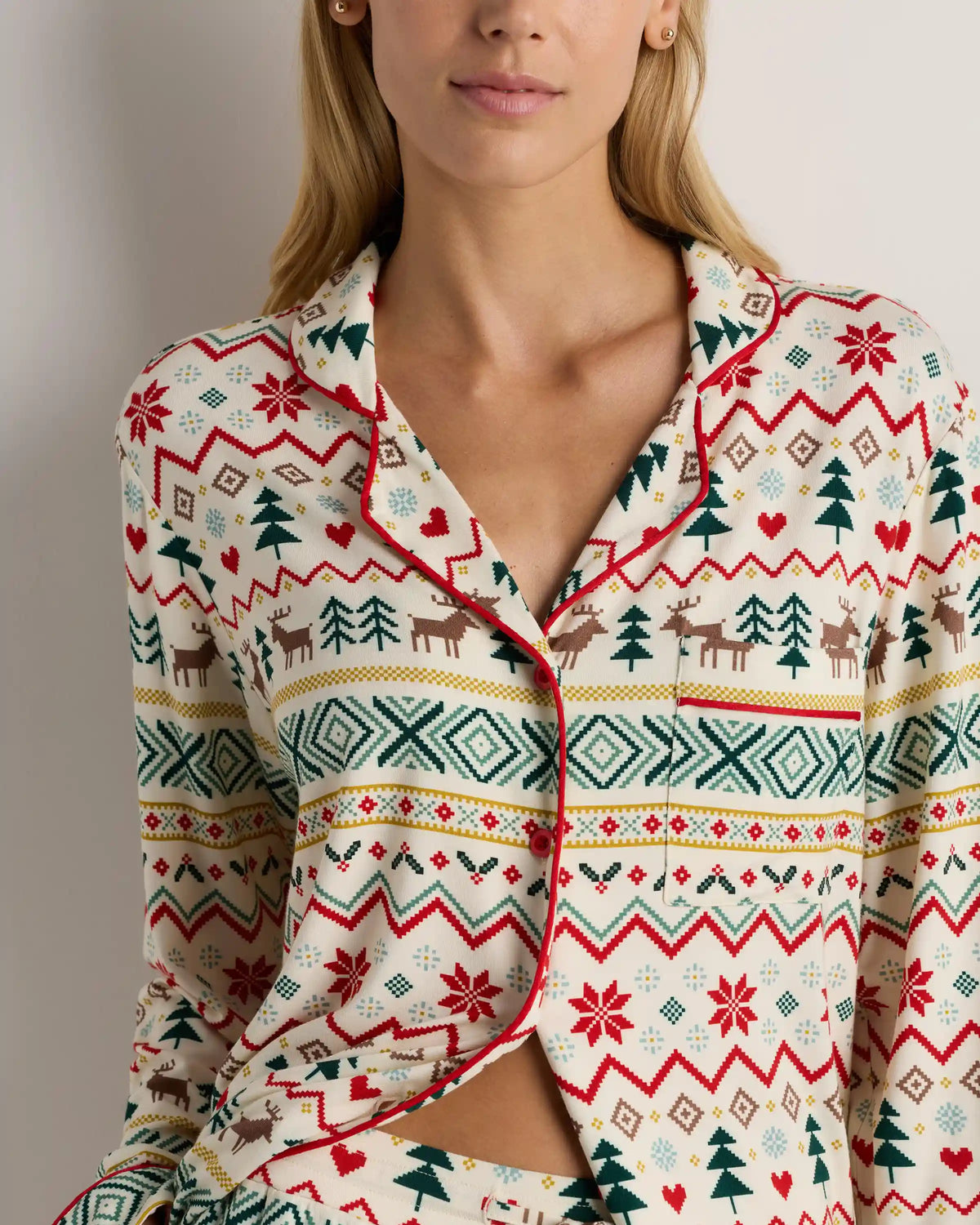 Bamboo Jersey Long Sleeve Pajama Set
