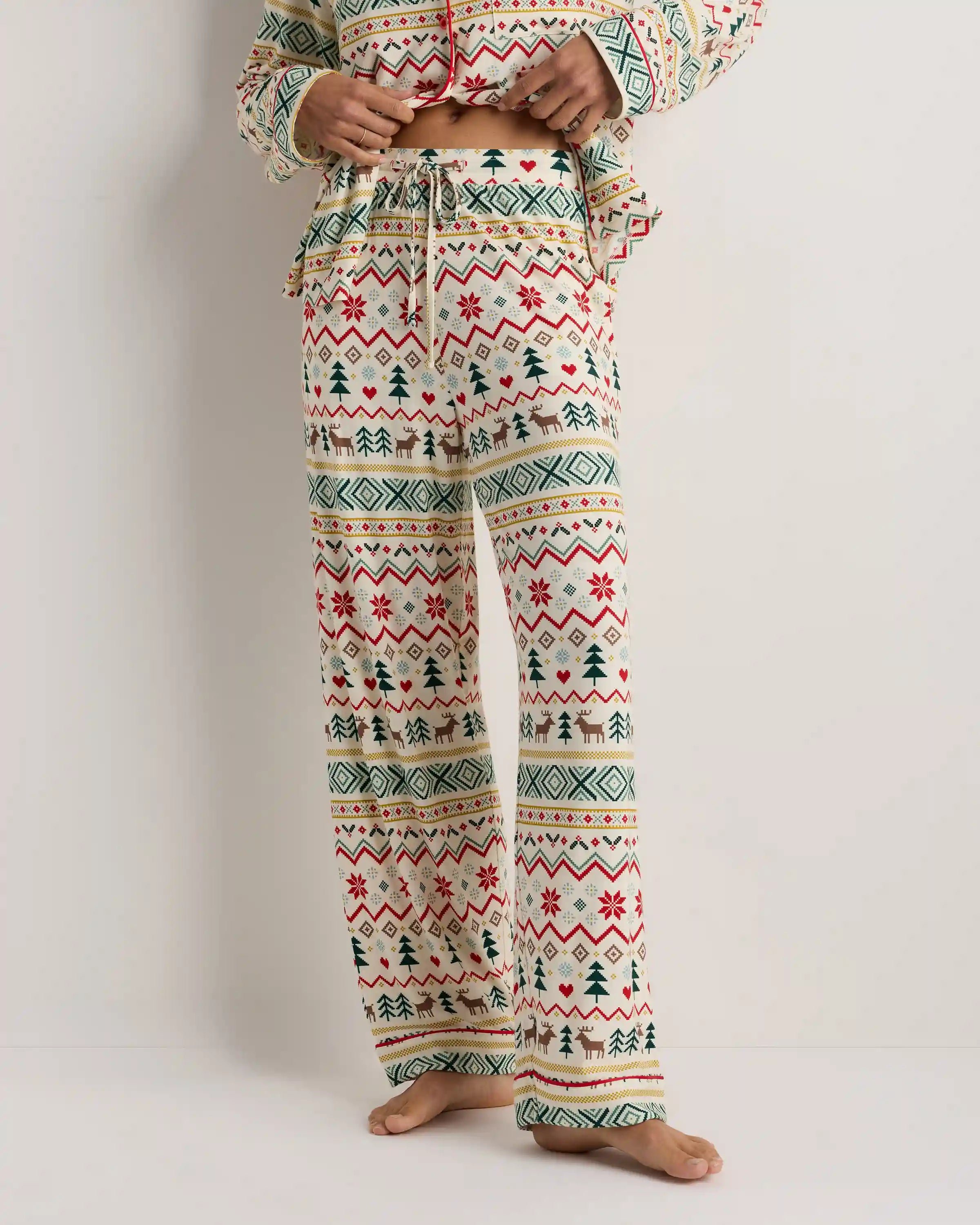 Bamboo Jersey Long Sleeve Pajama Set