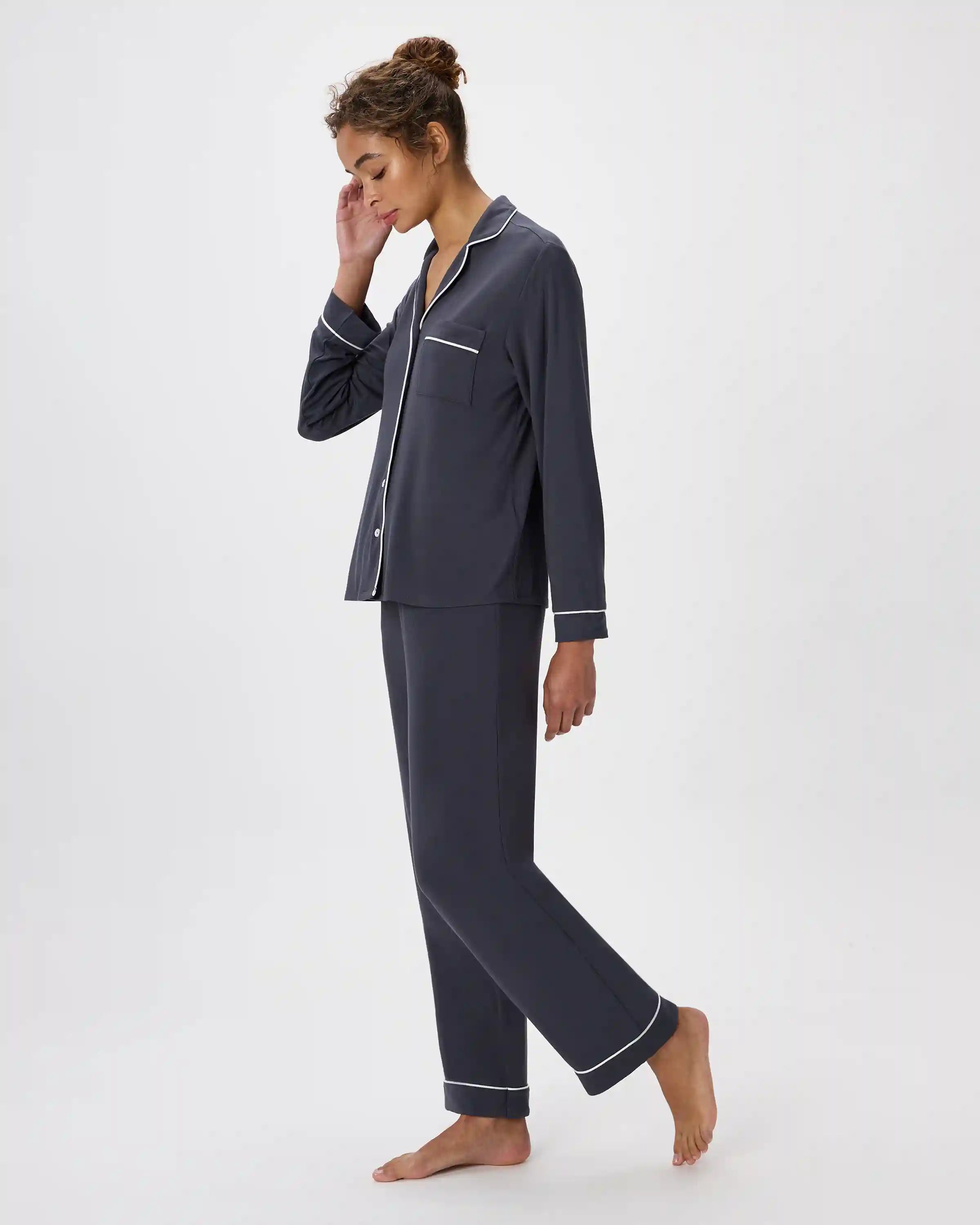 Bamboo Jersey Long Sleeve Pajama Set