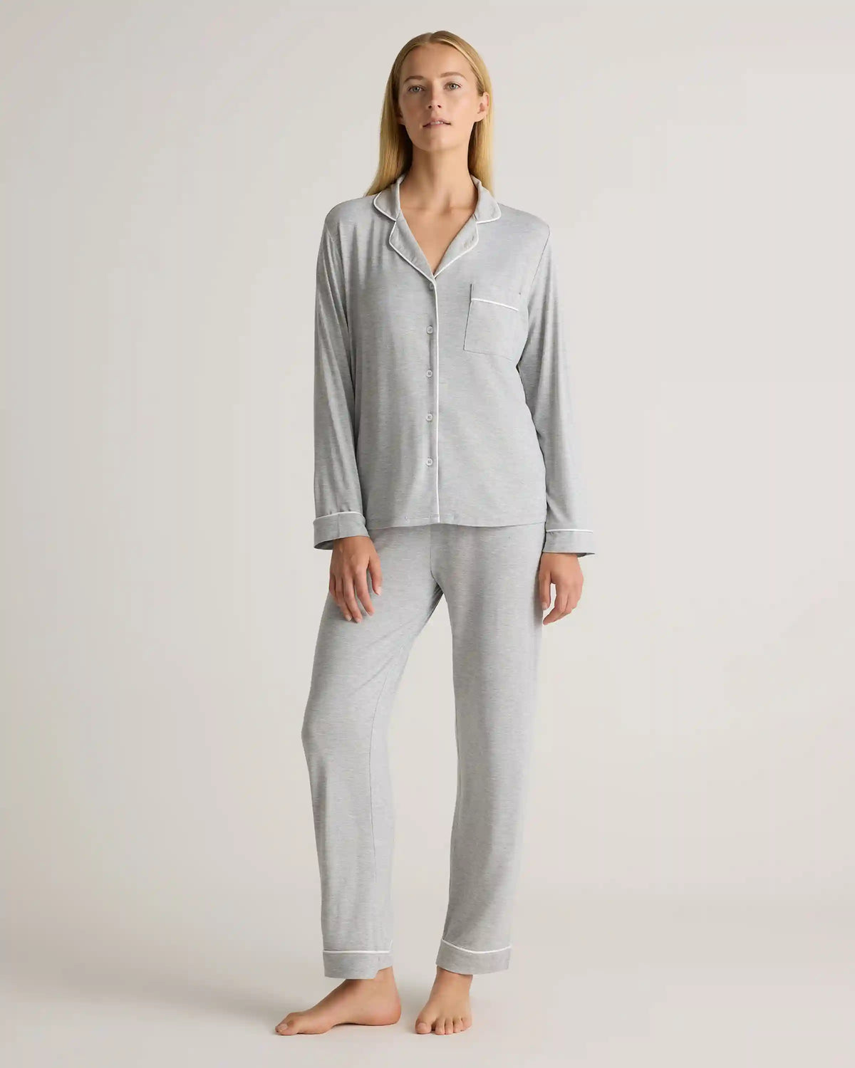 Bamboo Jersey Long Sleeve Pajama Set