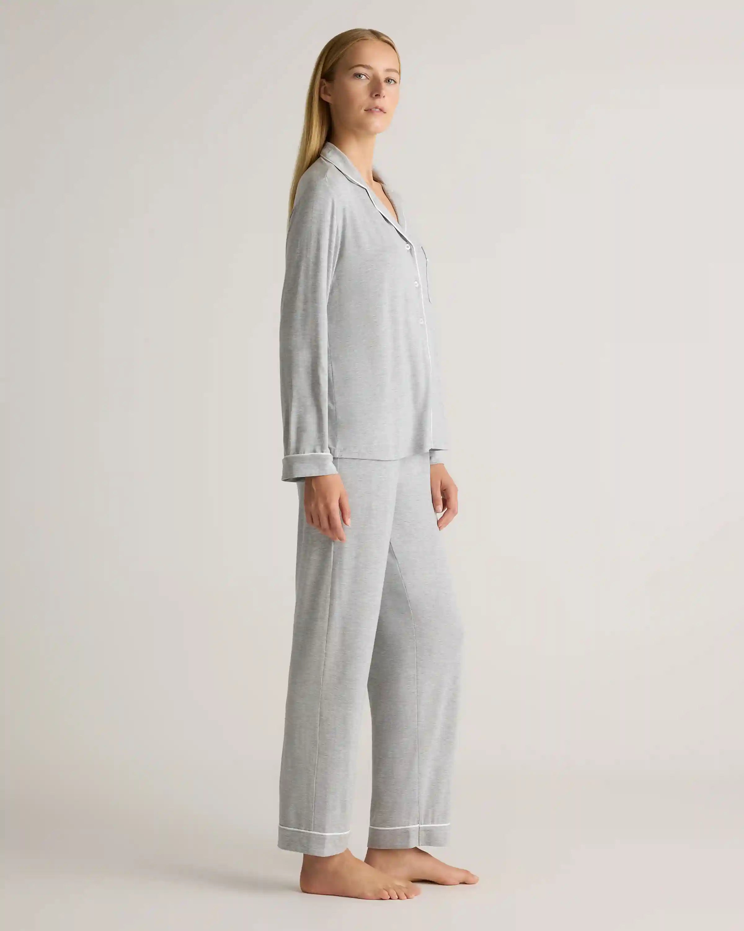 Bamboo Jersey Long Sleeve Pajama Set