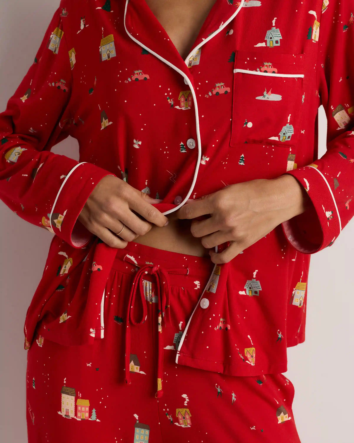 Bamboo Jersey Long Sleeve Pajama Set