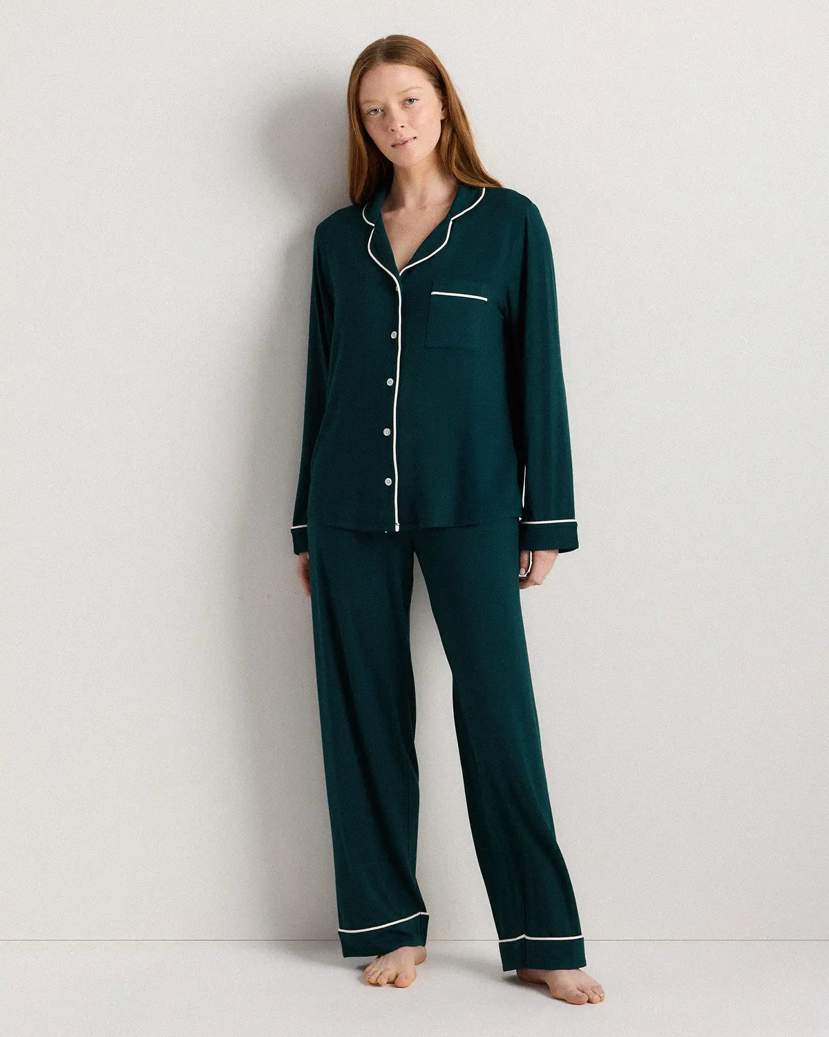 Bamboo Jersey Long Sleeve Pajama Set