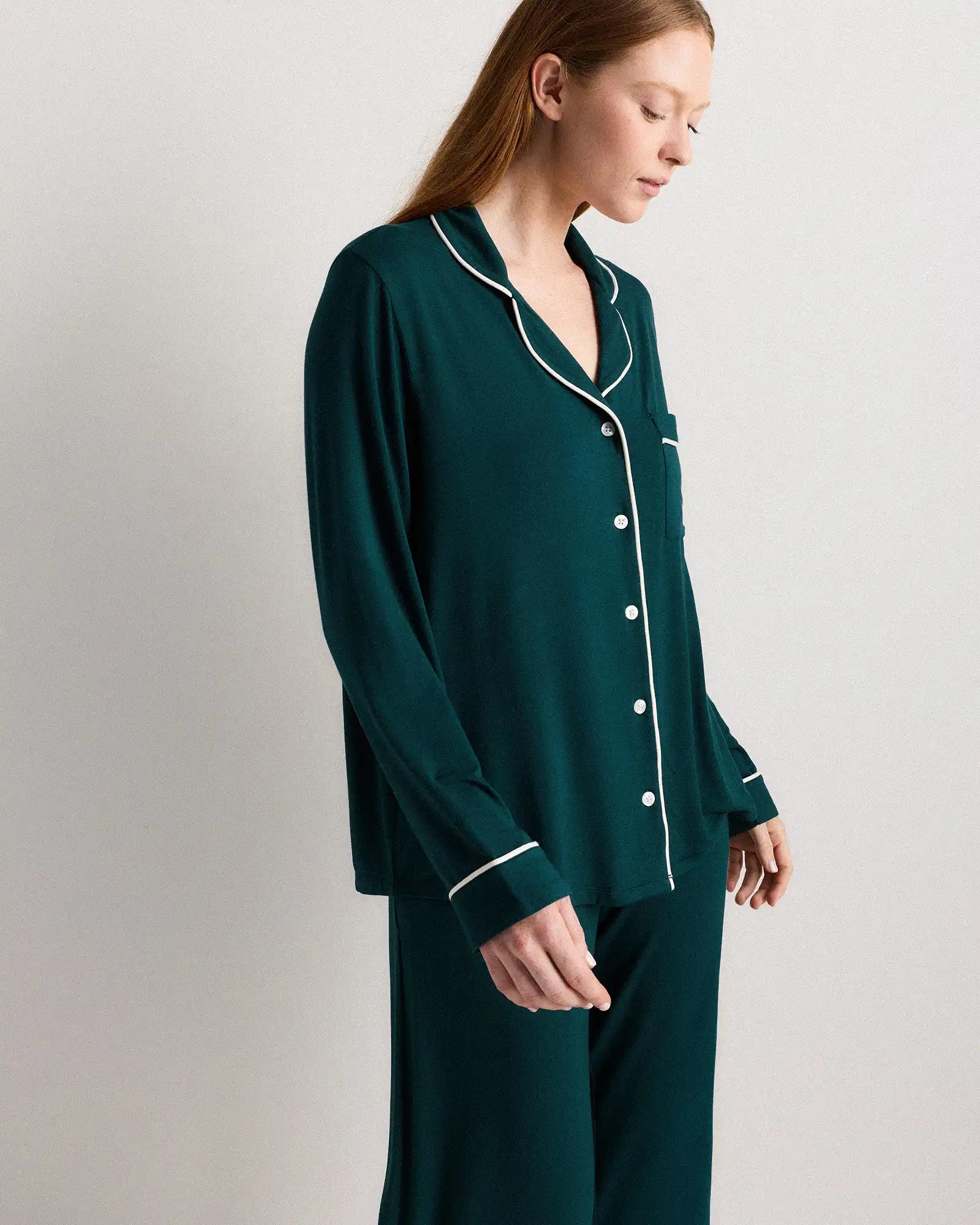 Bamboo Jersey Long Sleeve Pajama Set