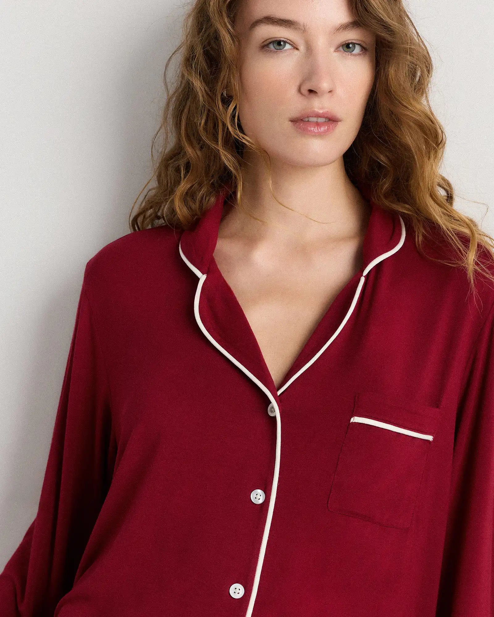 Bamboo Jersey Long Sleeve Pajama Set