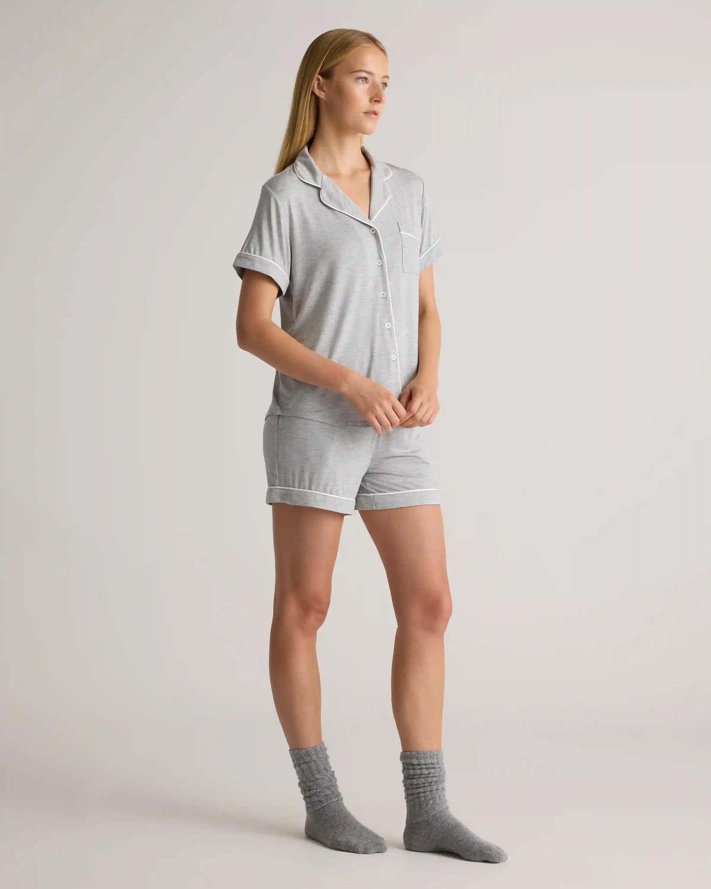Bamboo Jersey Short Sleeve Pajama Set