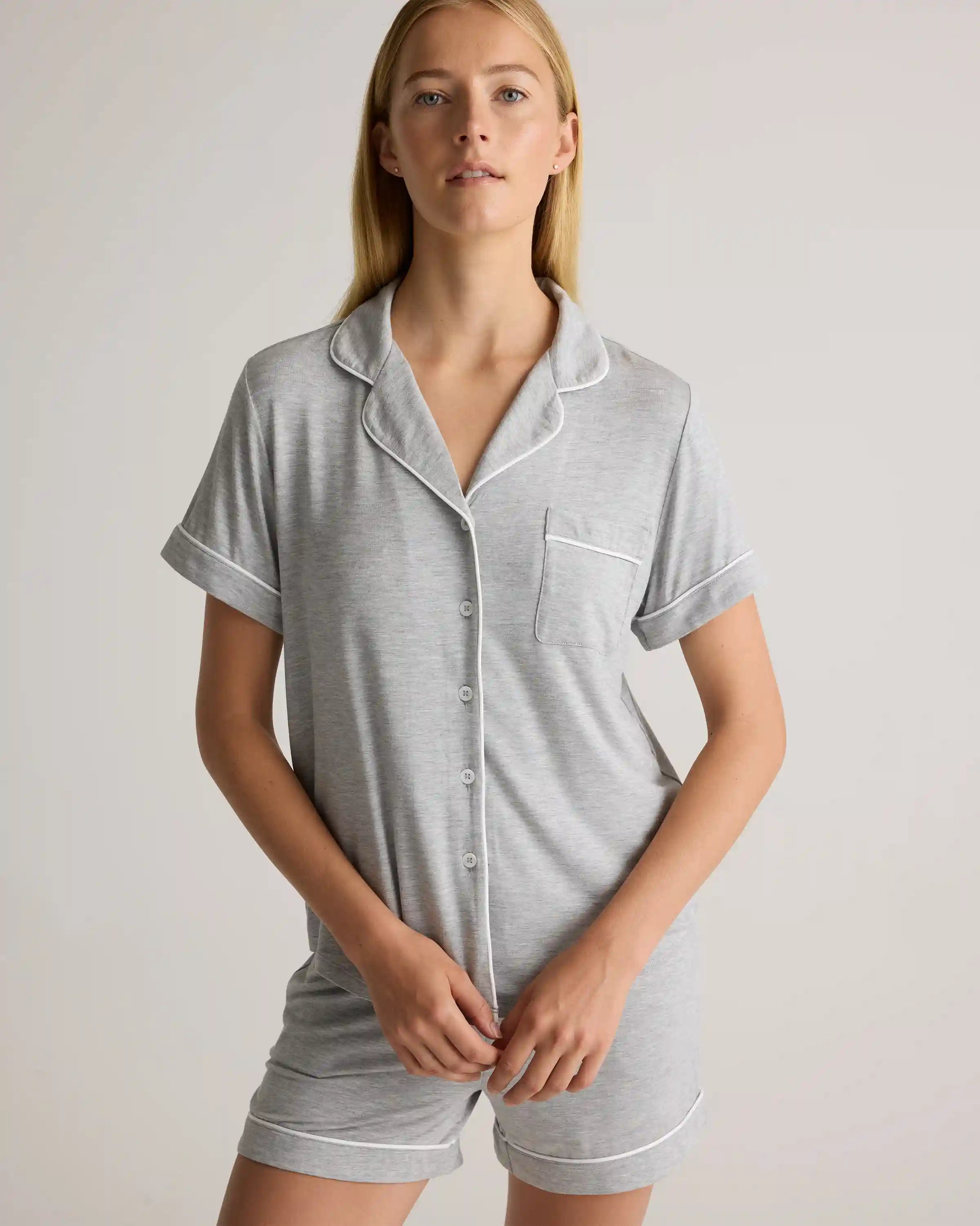 Bamboo Jersey Short Sleeve Pajama Set