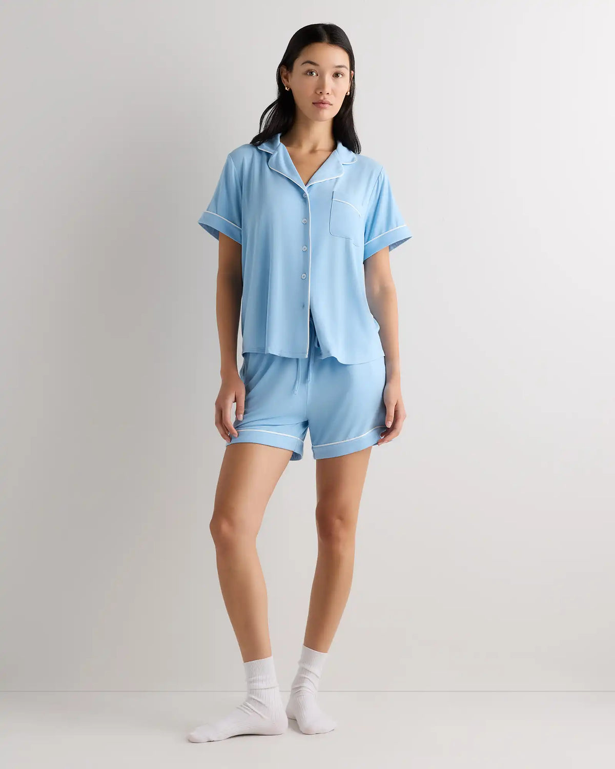 Bamboo Jersey Short Sleeve Pajama Set