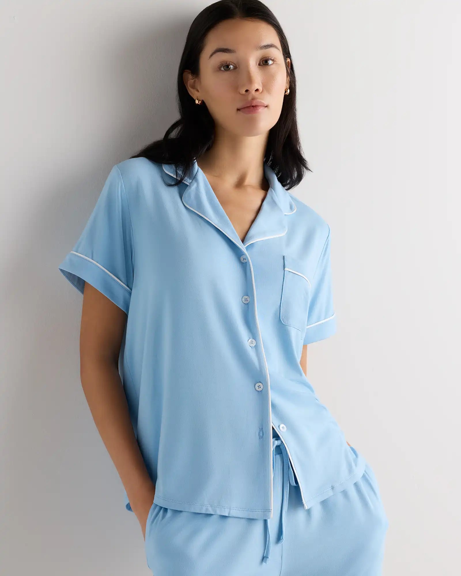 Bamboo Jersey Short Sleeve Pajama Set