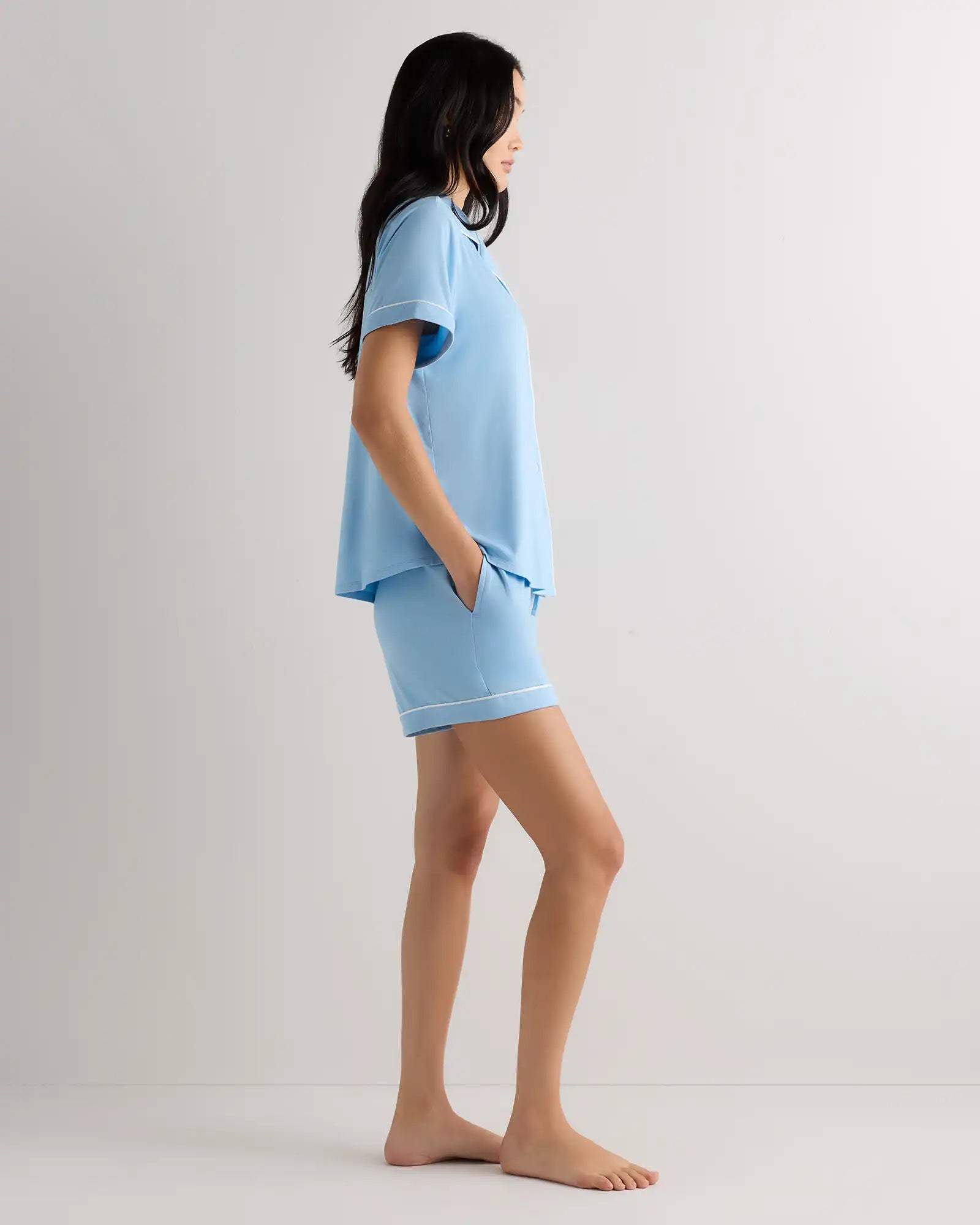 Bamboo Jersey Short Sleeve Pajama Set