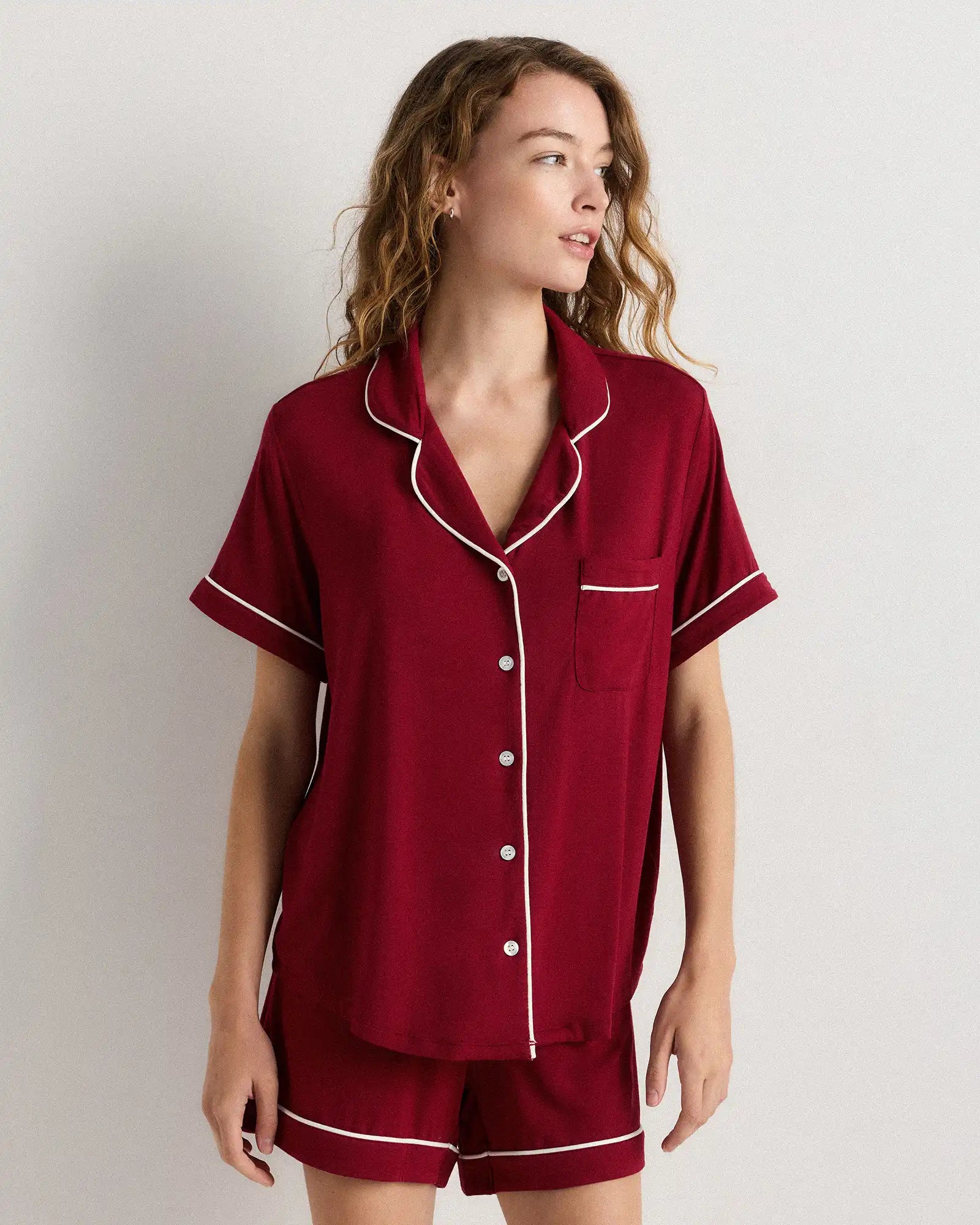 Bamboo Jersey Short Sleeve Pajama Set