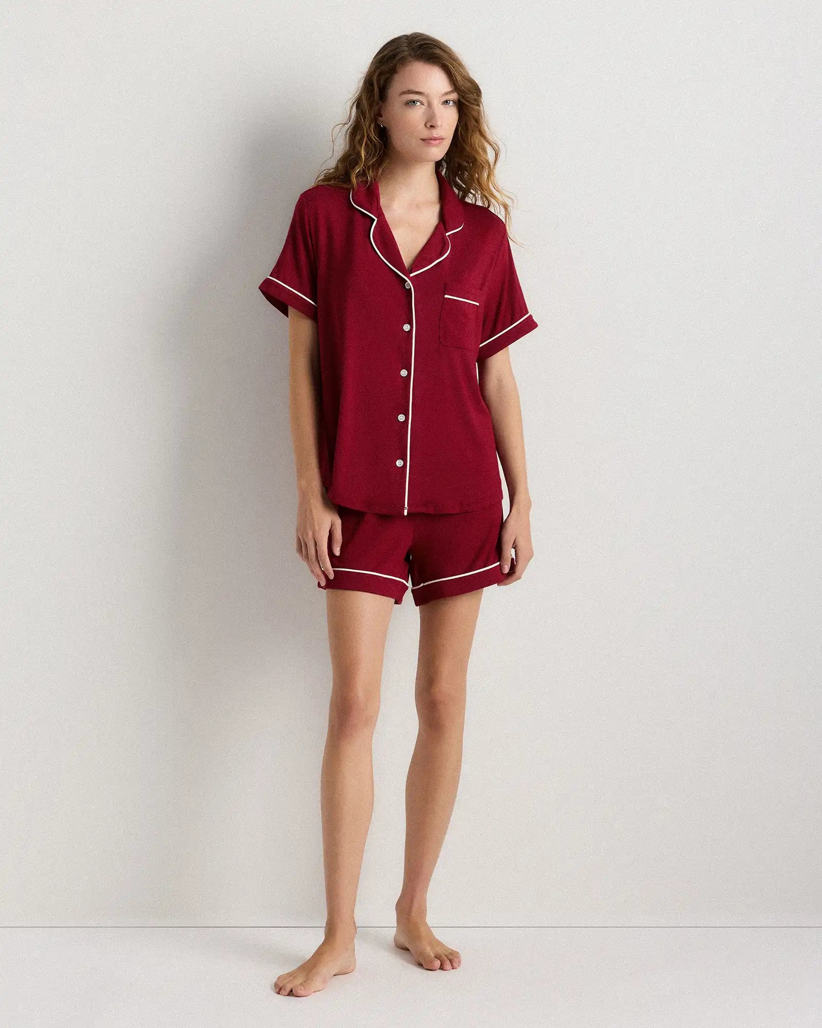 Bamboo Jersey Short Sleeve Pajama Set