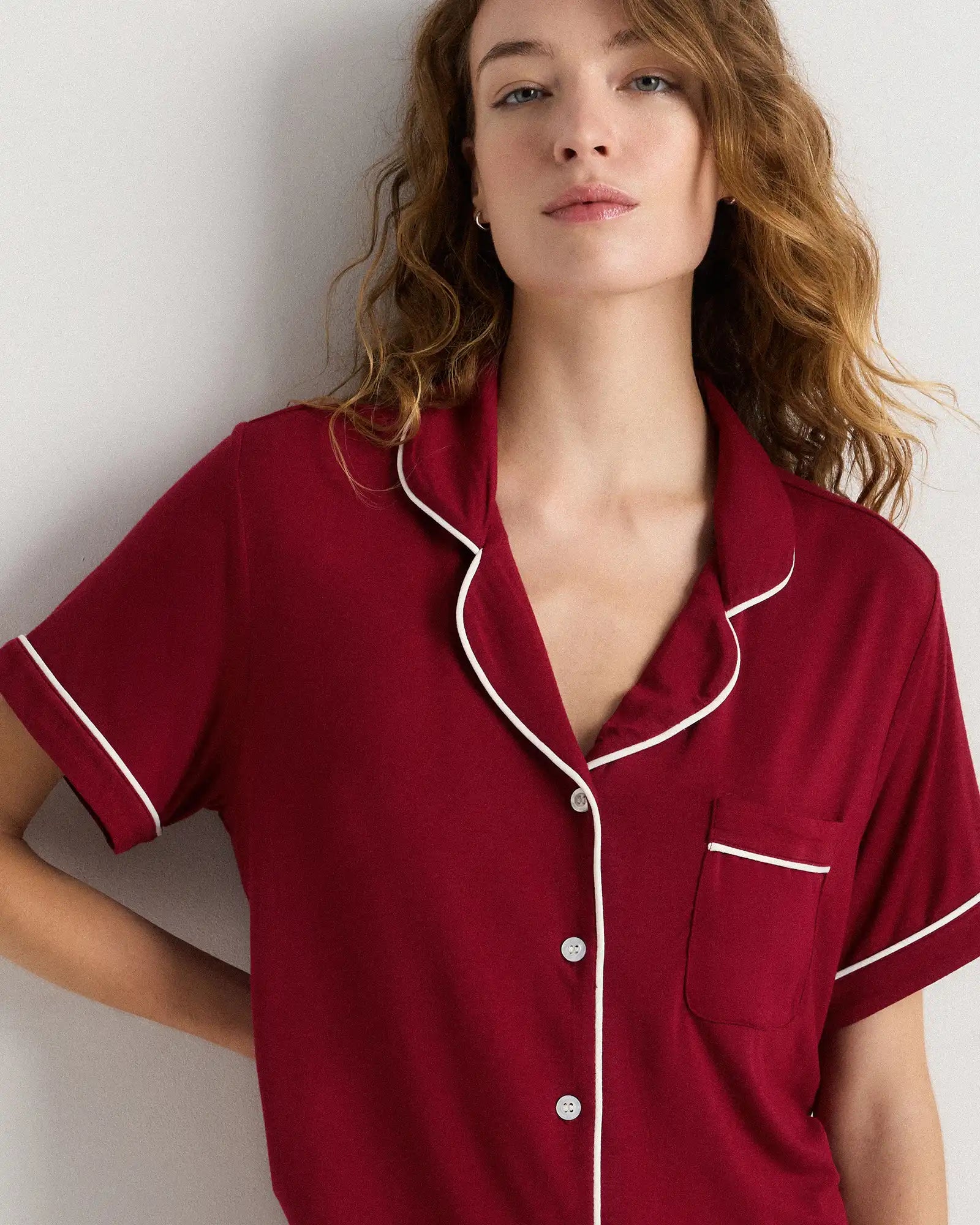 Bamboo Jersey Short Sleeve Pajama Set