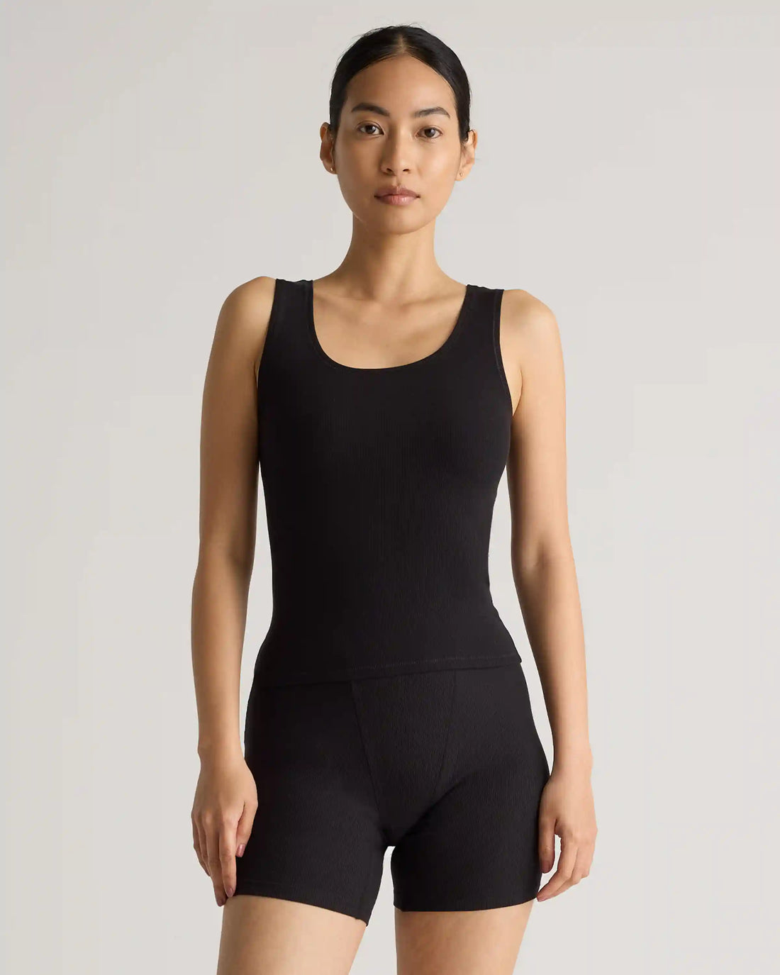 Tencel Rib Cropped Knit Lounge Tank (3-pack)