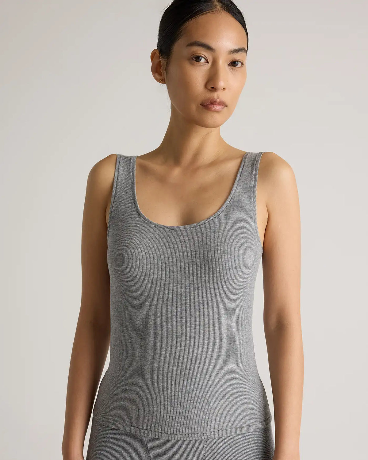Tencel Rib Cropped Knit Lounge Tank (3-pack)
