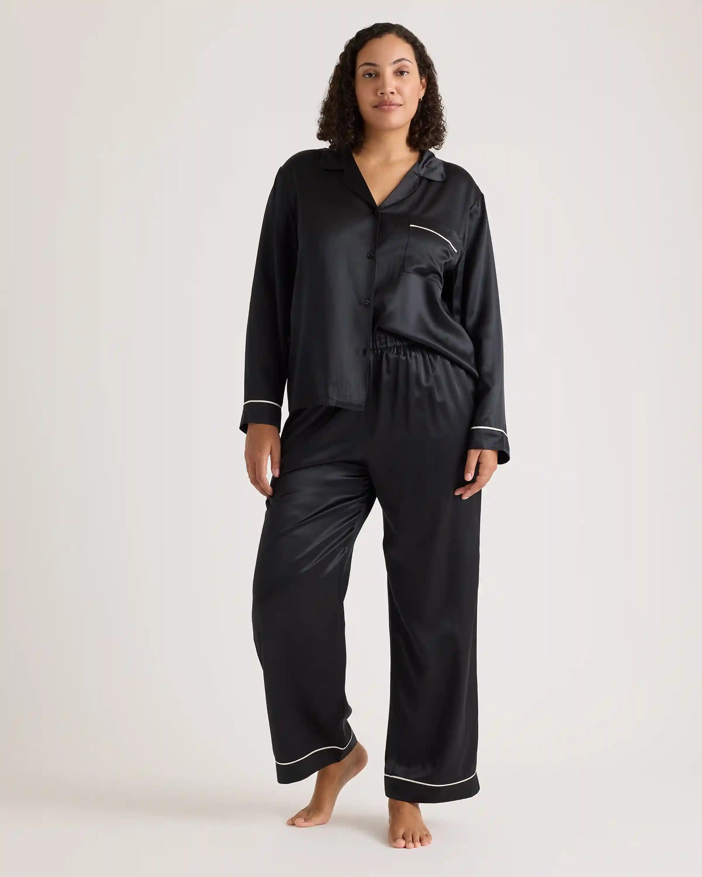 100% Washable Silk Satin Pajama Pant