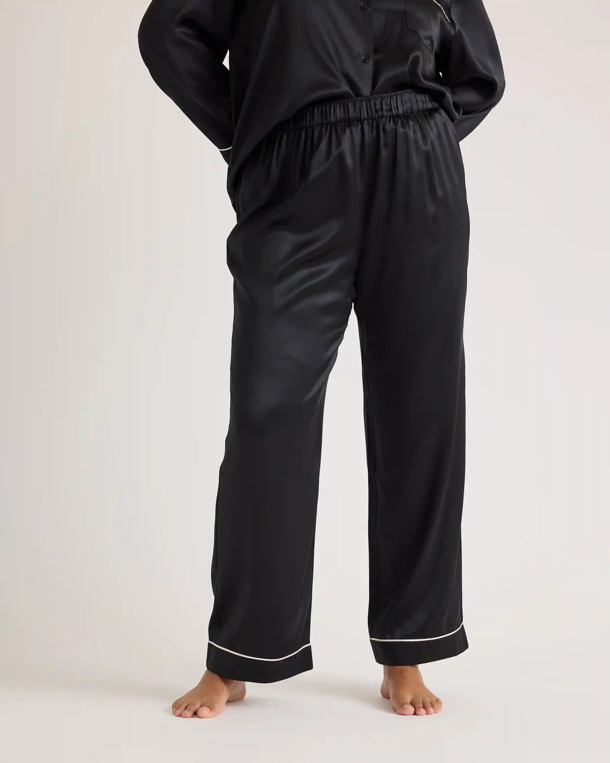 100% Washable Silk Satin Pajama Pant