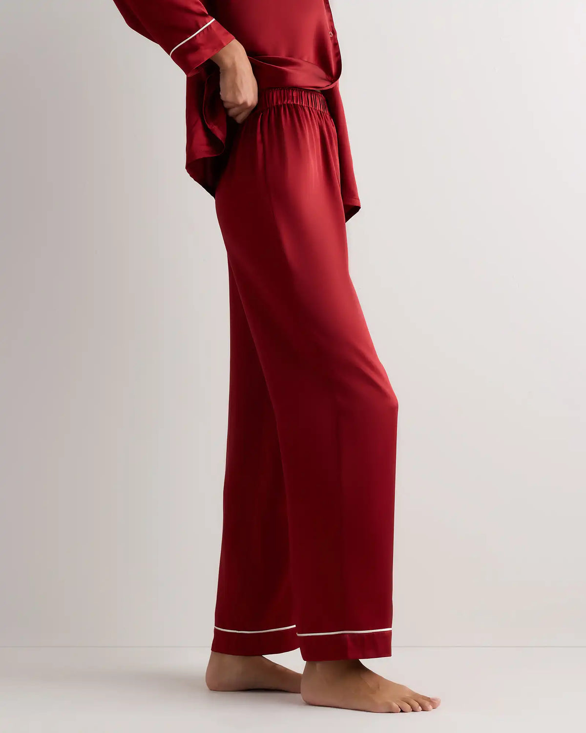 100% Washable Silk Satin Pajama Pant