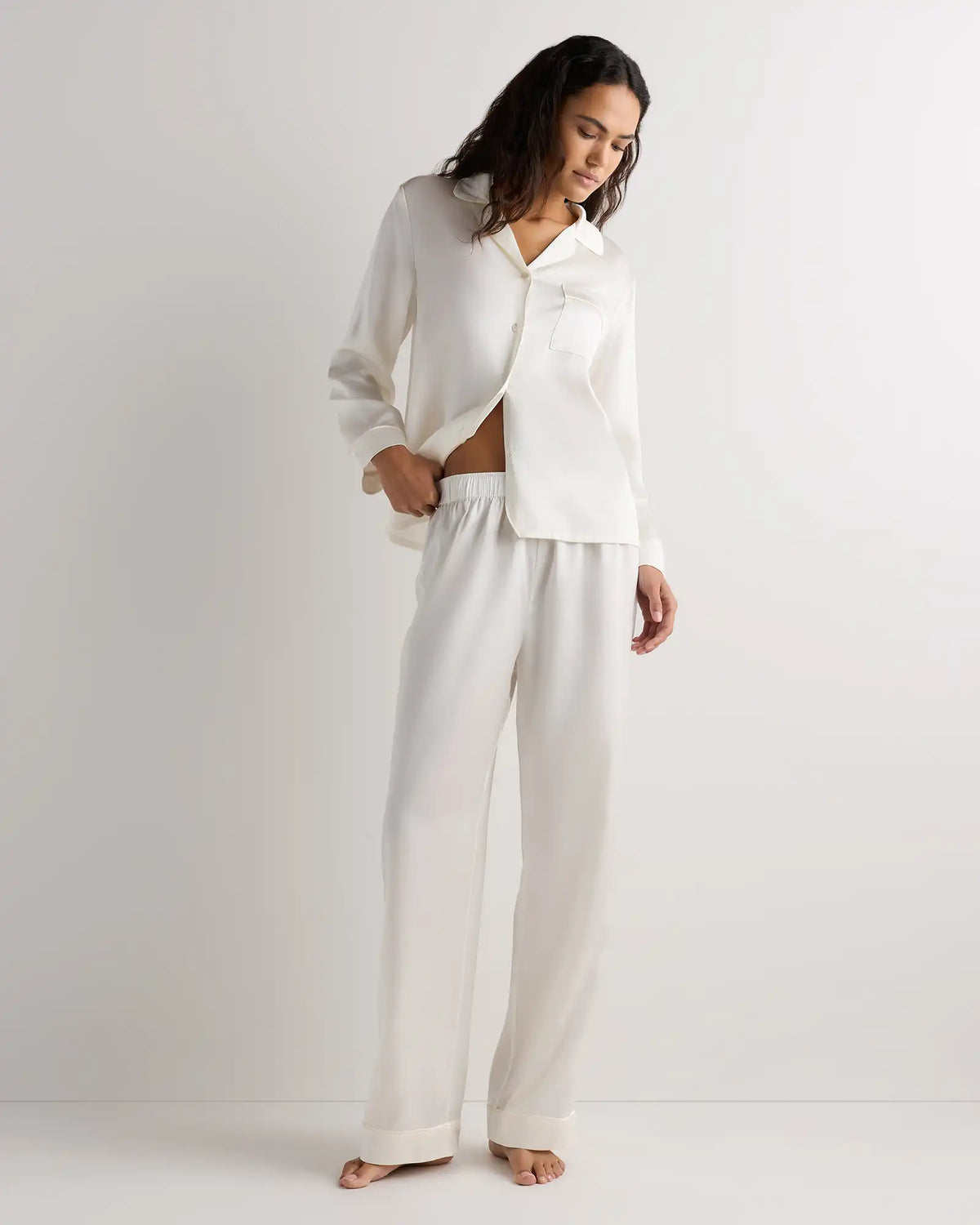 100% Washable Silk Satin Pajama Pant