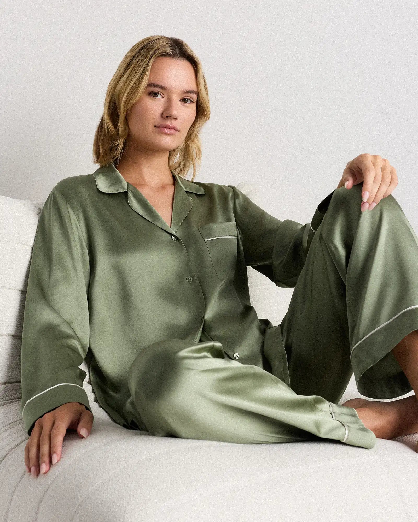 100% Washable Silk Satin Pajama Pant