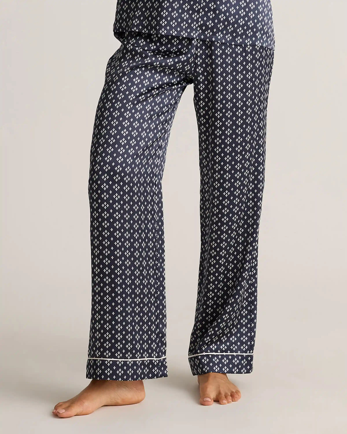 100% Washable Silk Satin Pajama Pant
