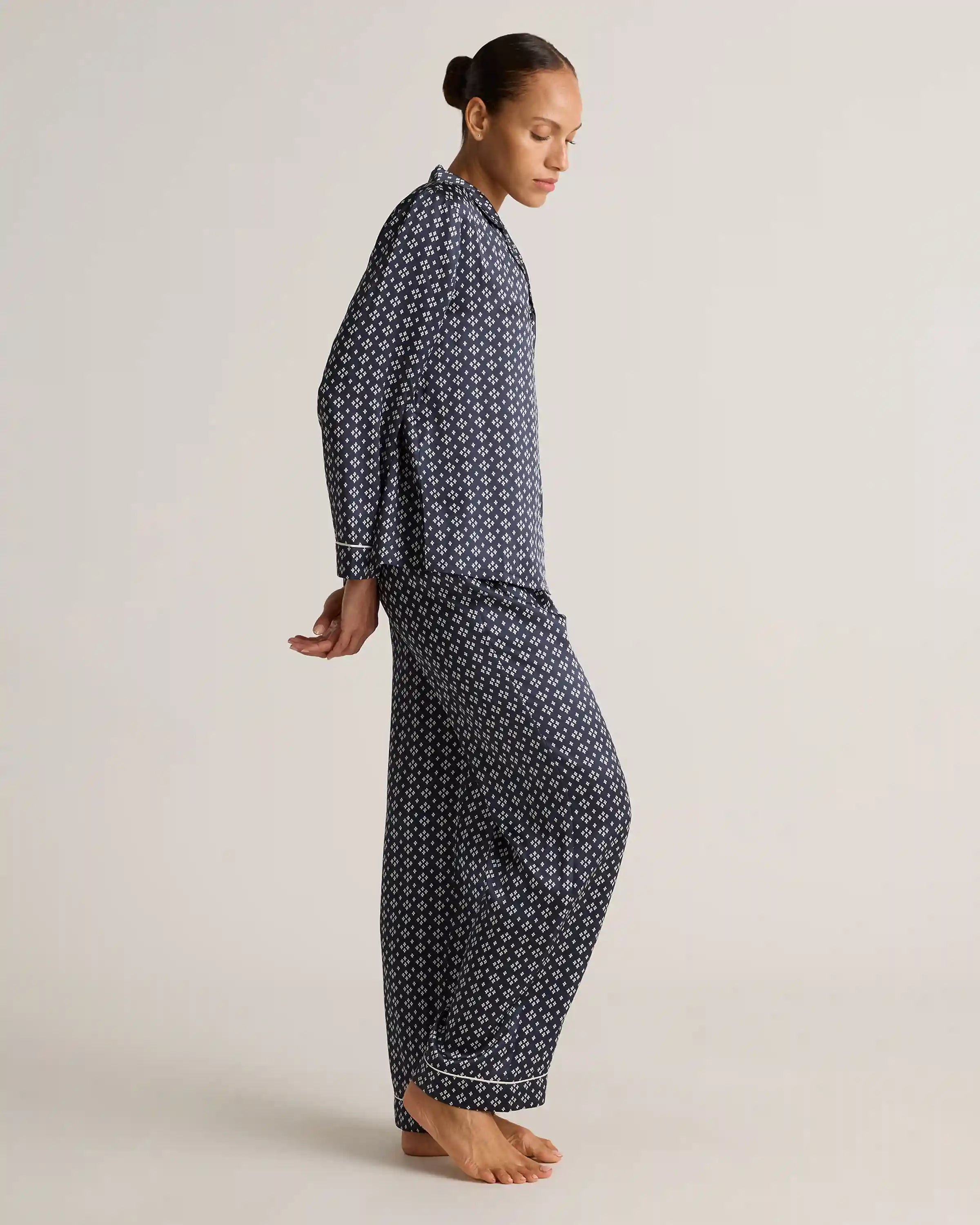 100% Washable Silk Satin Pajama Pant