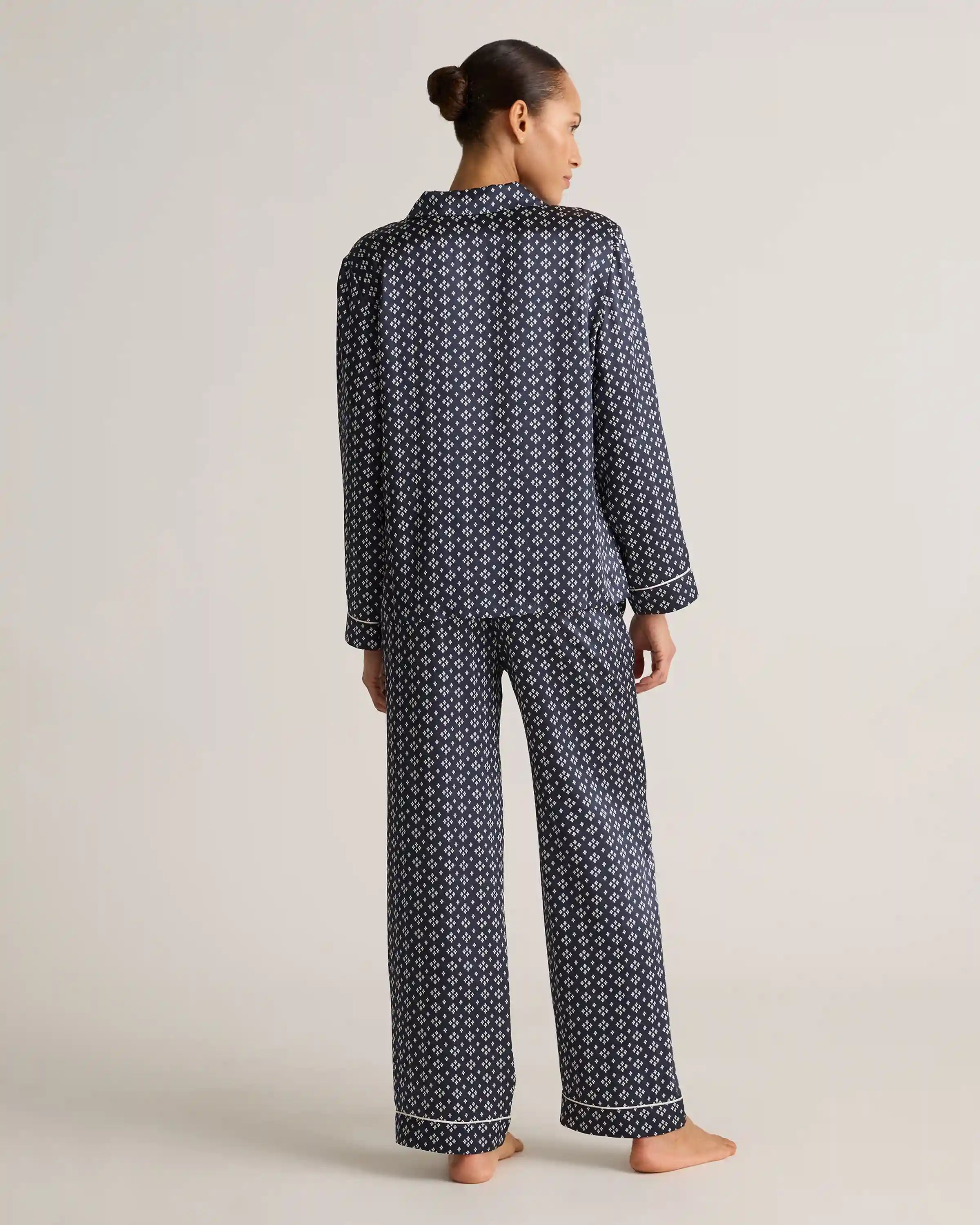100% Washable Silk Satin Pajama Pant