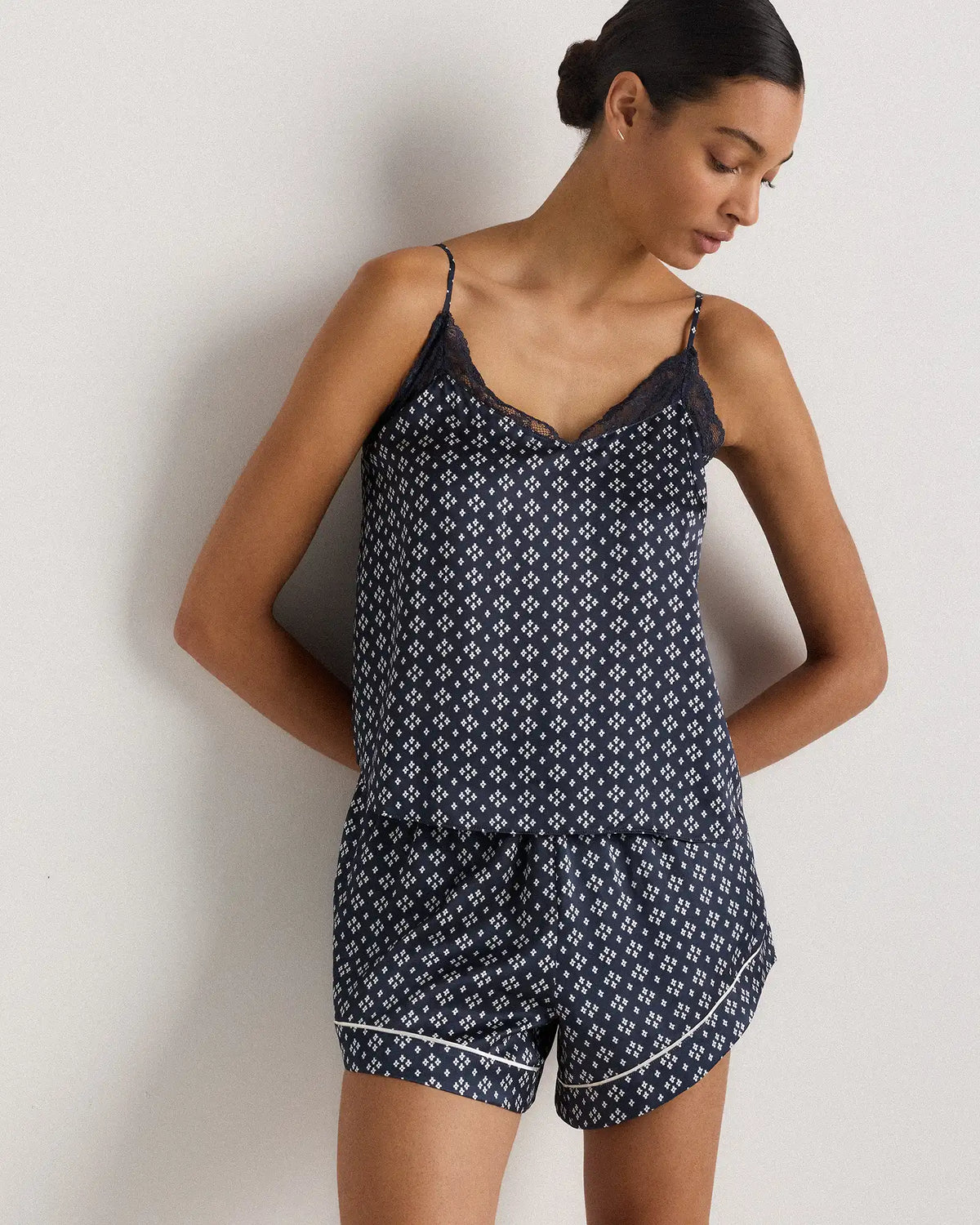 100% Washable Silk Satin Pajama Shorts