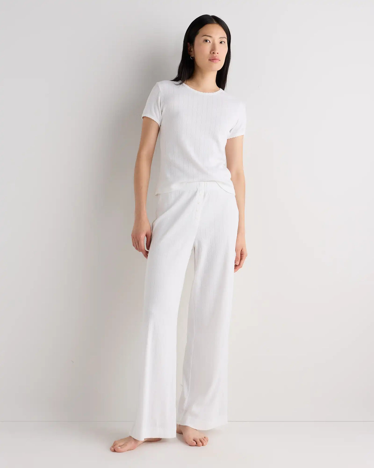 Organic Cotton Pointelle Pajama Set
