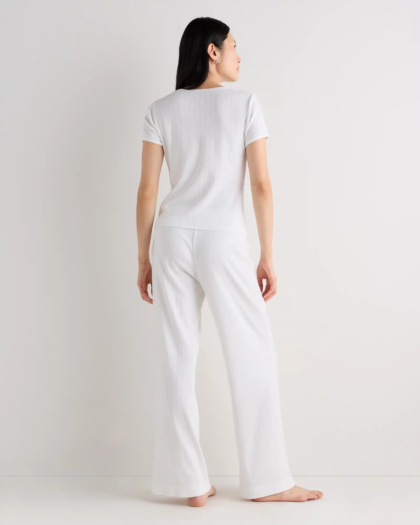 Organic Cotton Pointelle Pajama Set