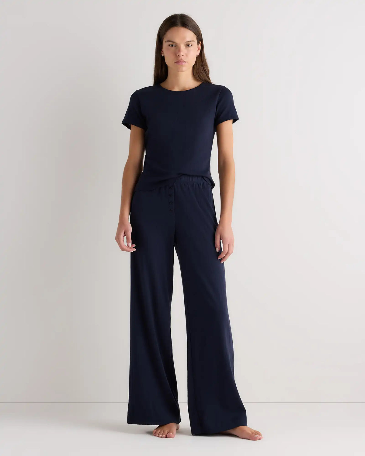 Organic Cotton Pointelle Pajama Set