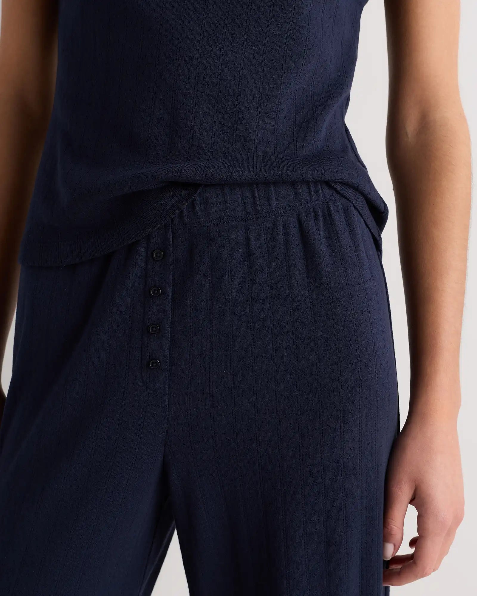Organic Cotton Pointelle Pajama Set